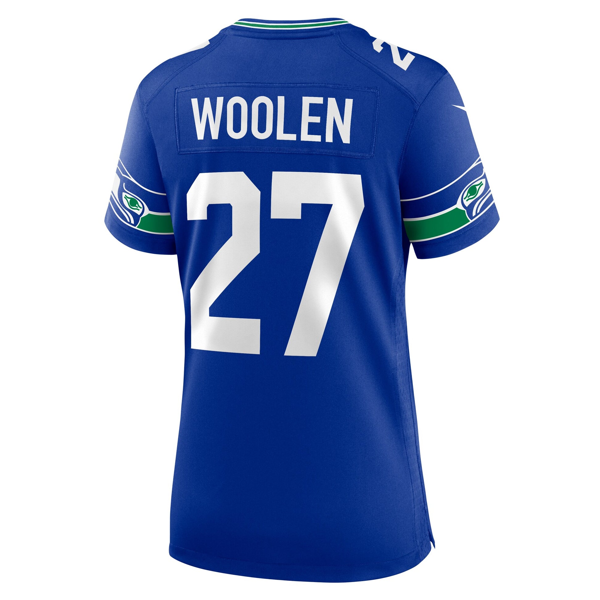 Tariq Woolen Seattle Seahawks Nike Women's Throwback Player Game Jersey - Royal