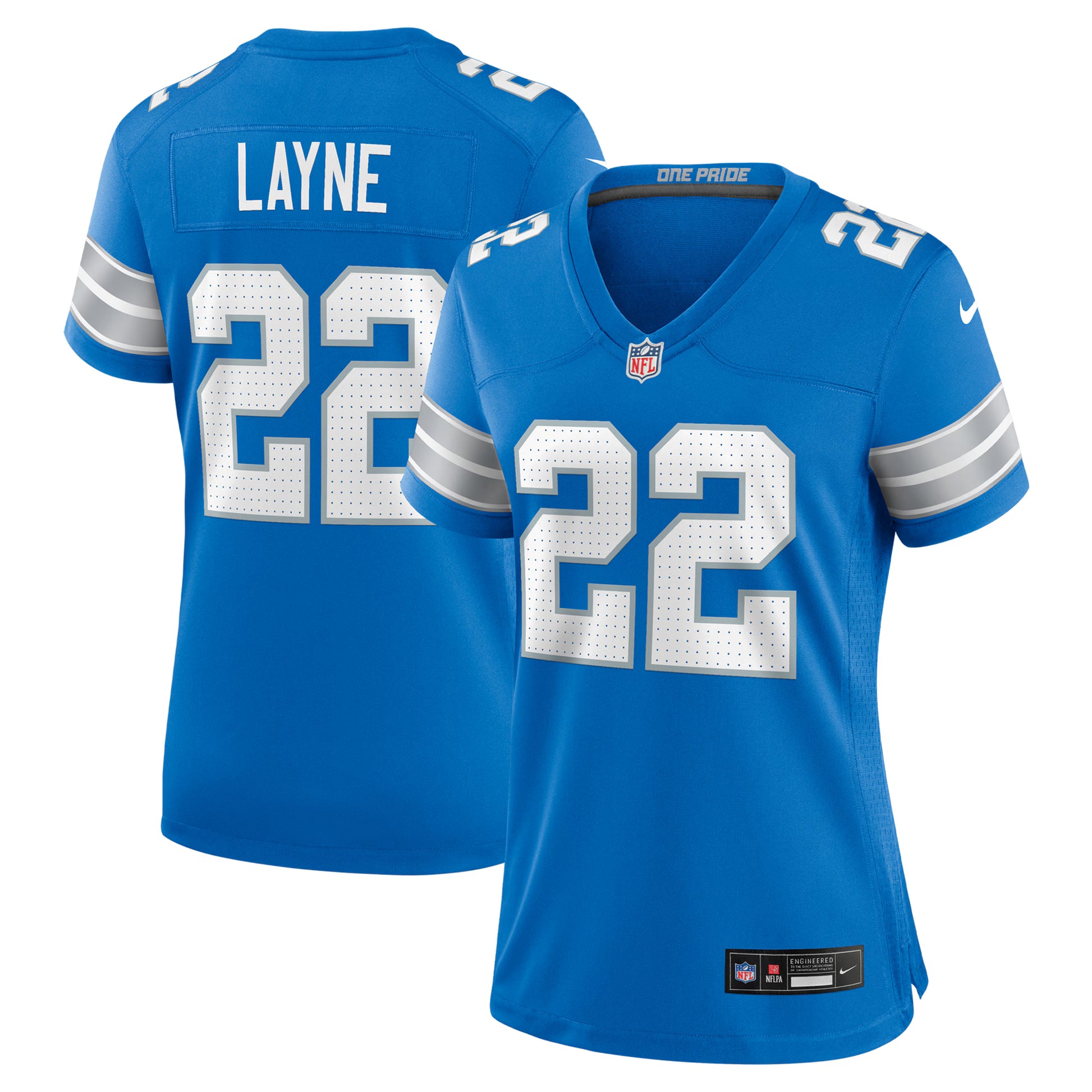 Bobby Layne Detroit Lions Nike Women's Retired Player Game Jersey - Blue