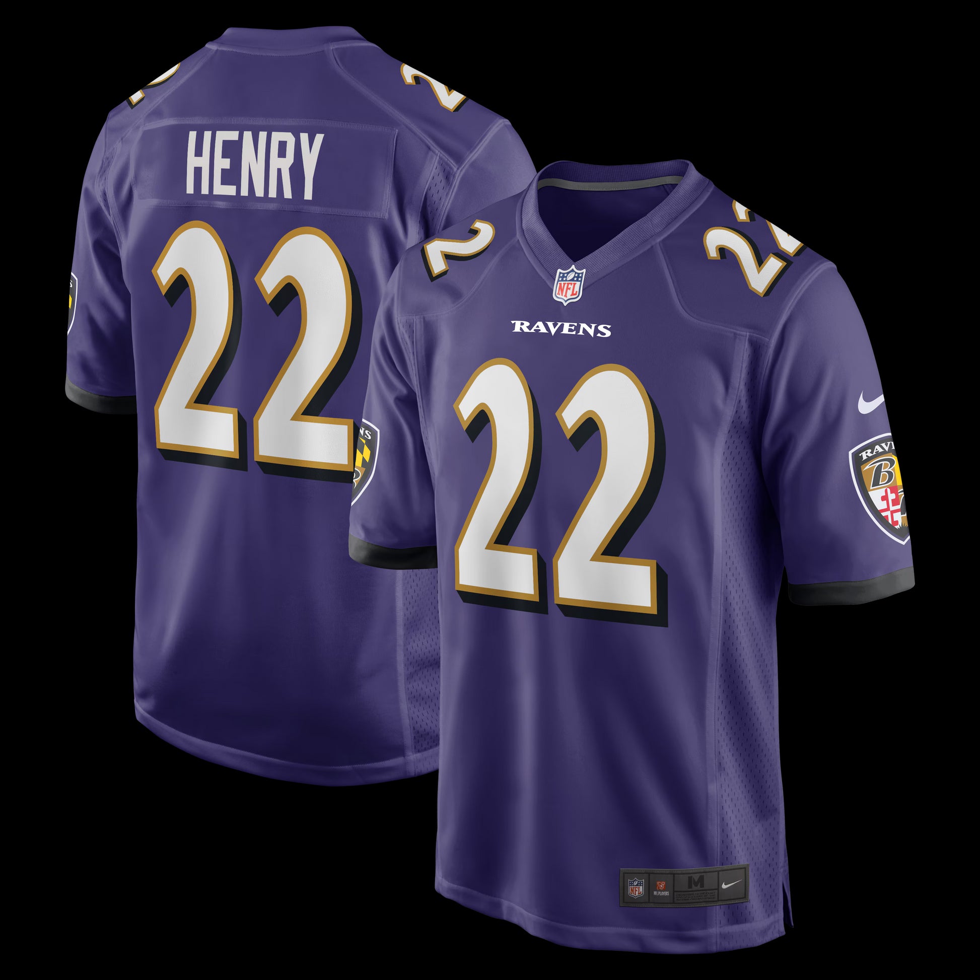 Derrick Henry Baltimore Ravens Nike Game Player Jersey - Purple