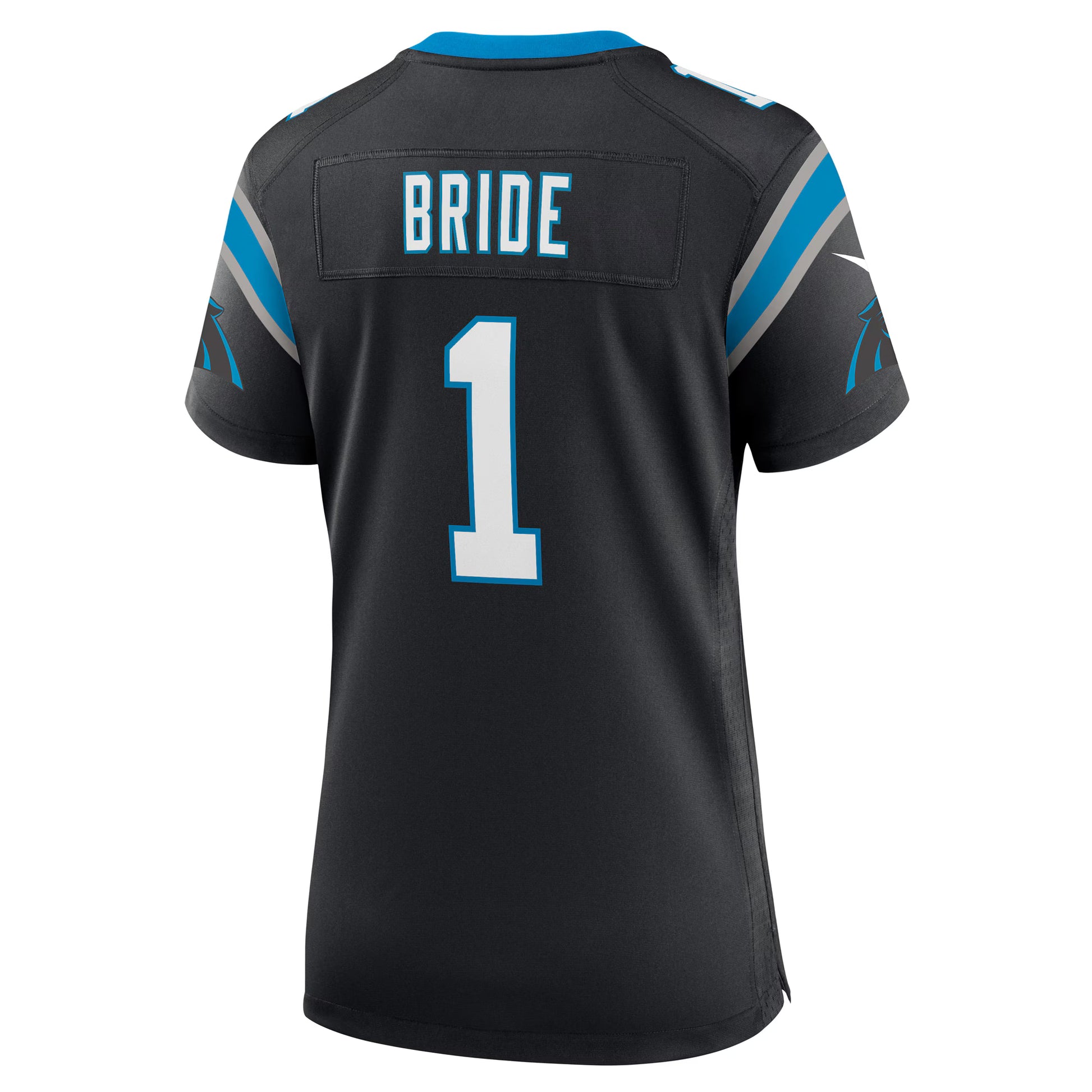 Number 1 Bride Carolina Panthers Nike Women's Game Jersey - Black