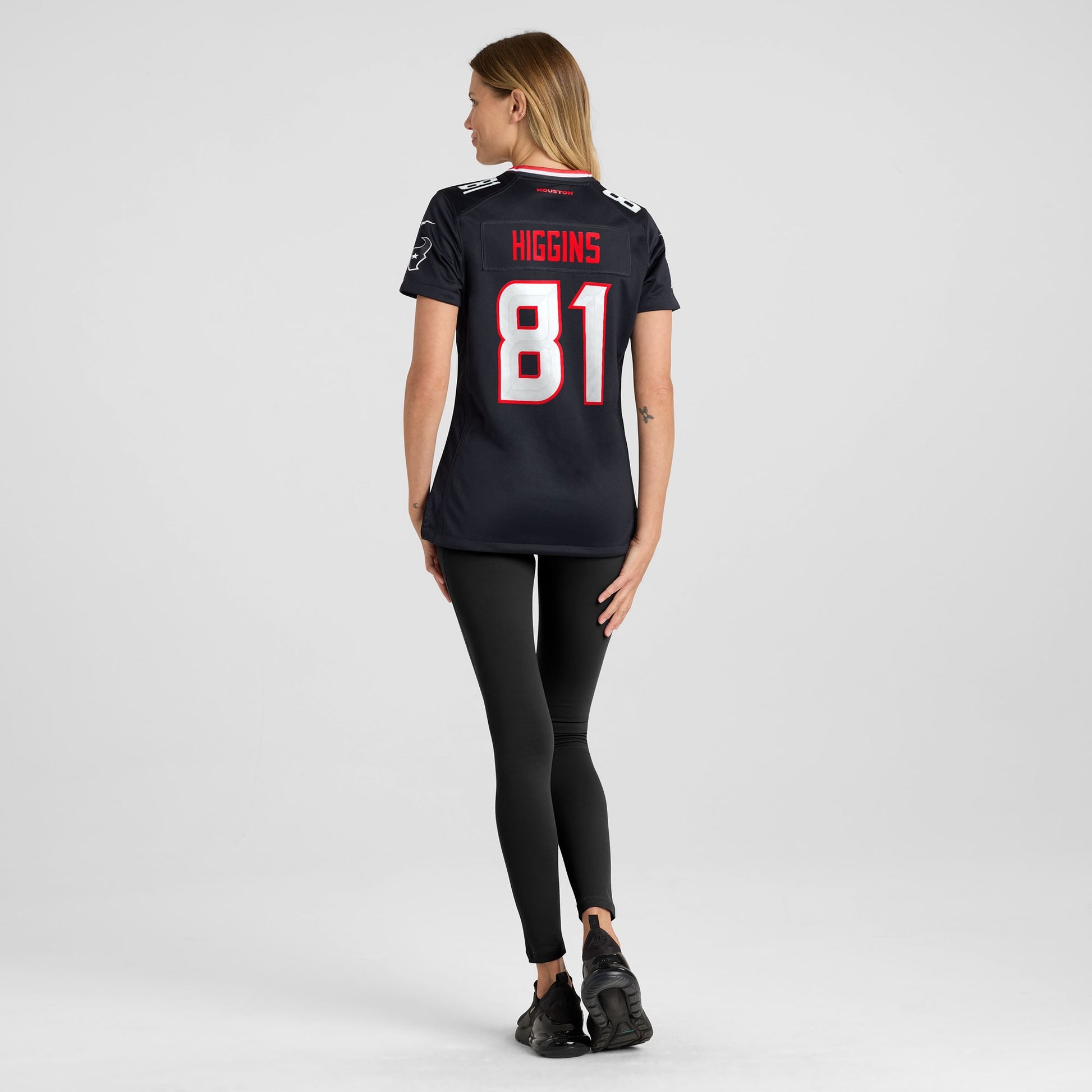 Jayden Higgins Houston Texans Nike Women's Game Jersey - Navy