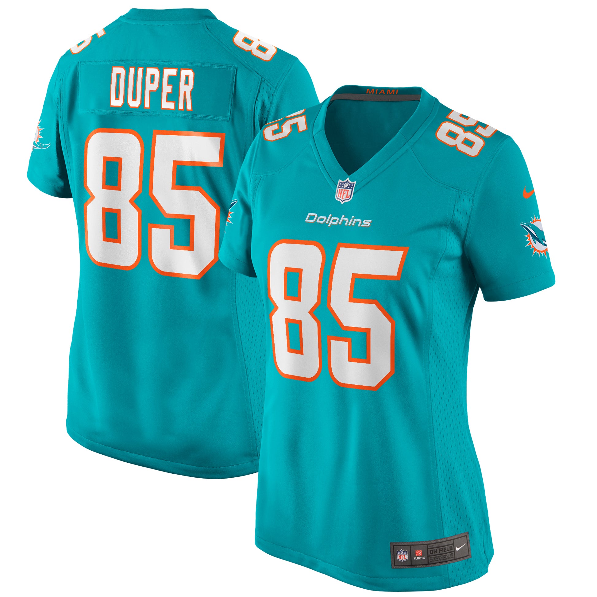 Mark Duper Miami Dolphins Nike Women's Game Retired Player Jersey - Aqua