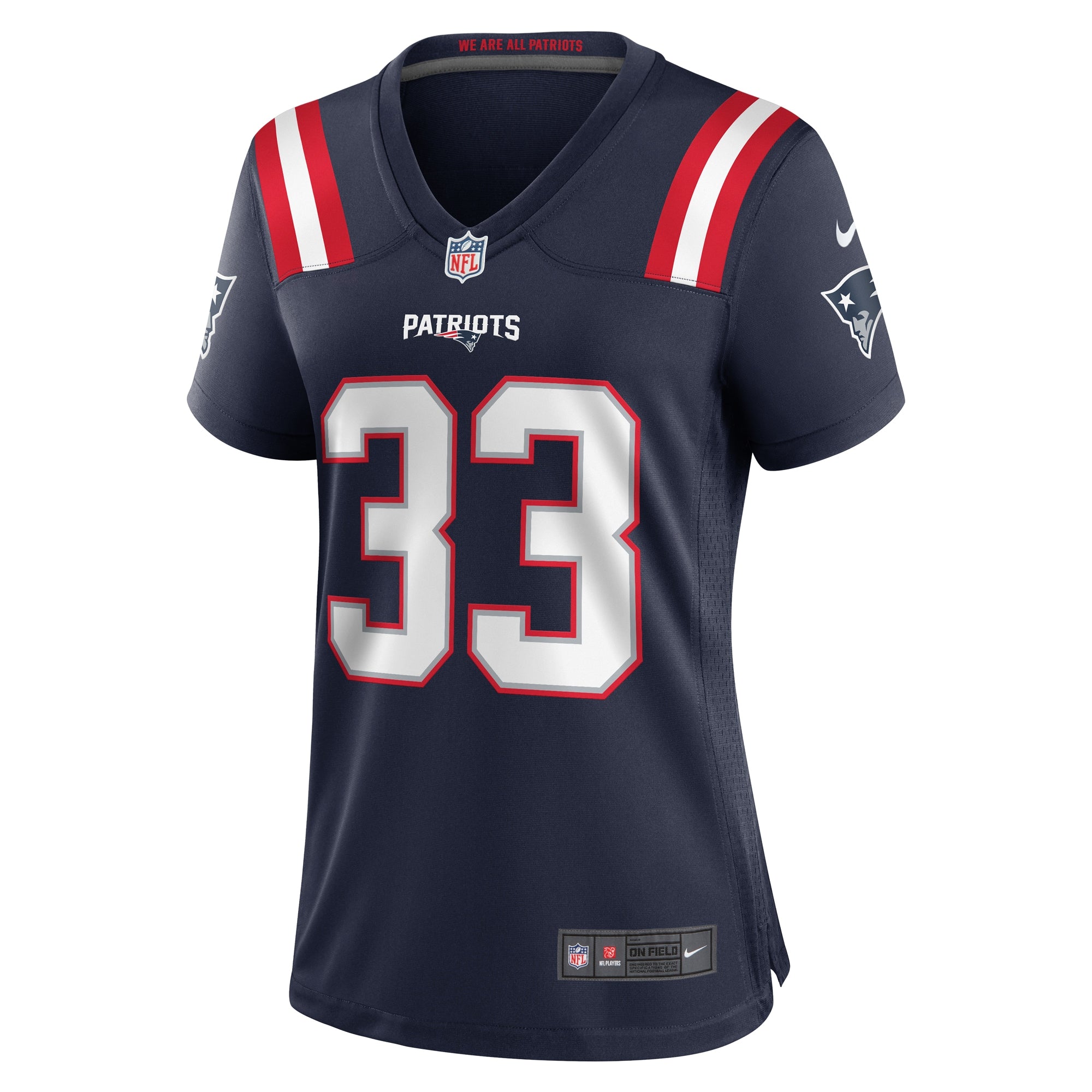 Anfernee Jennings New England Patriots Nike Women's Game Jersey - Navy