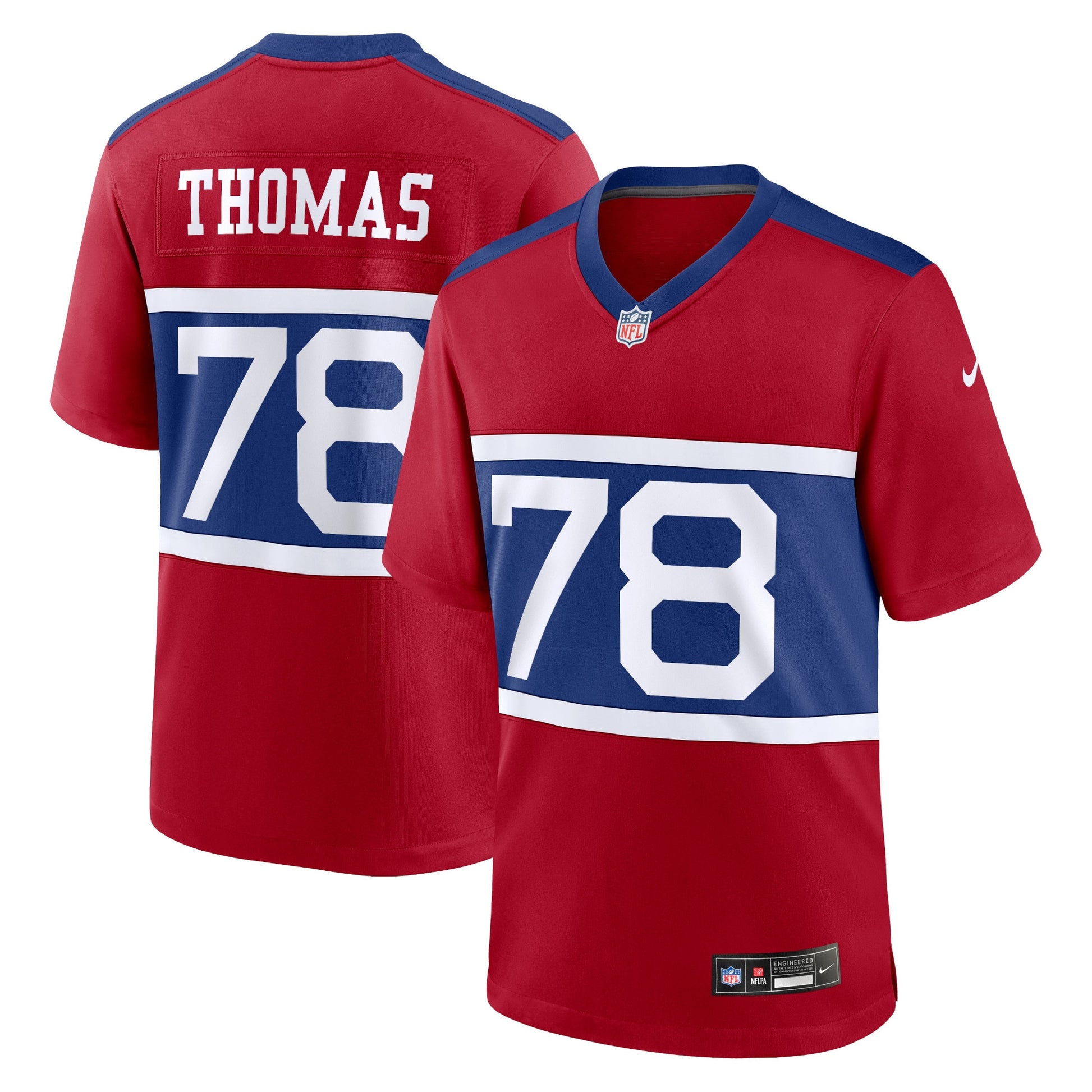Andrew Thomas New York Giants Nike Alternate Player Game Jersey - Century Red