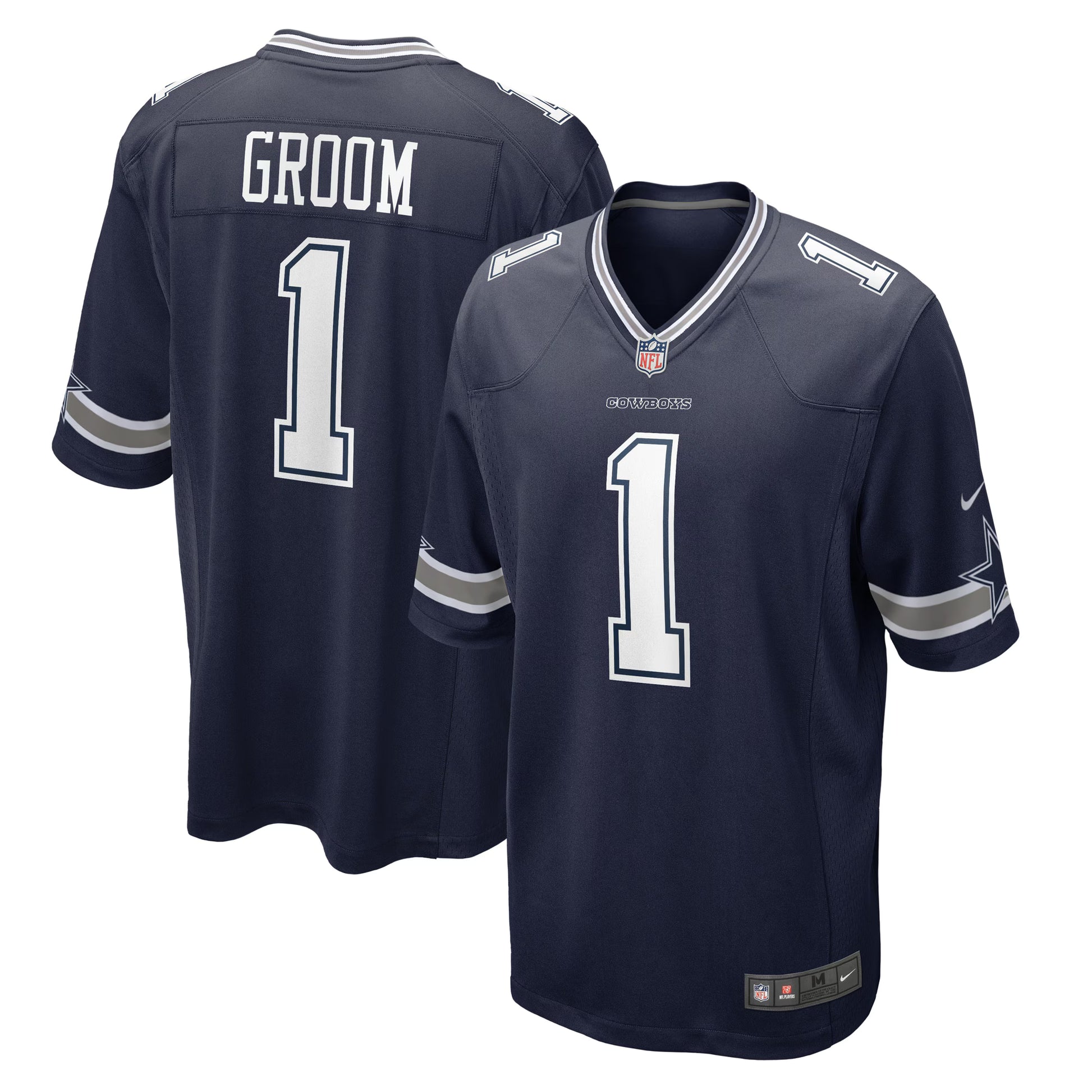 Number 1 Groom Dallas Cowboys Nike Game Jersey - Navy
