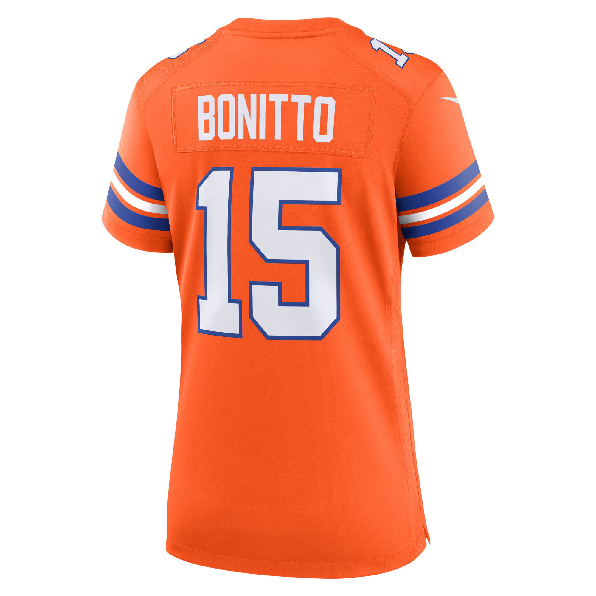 Nik Bonitto Denver Broncos Nike Women's Alternate 2 Mile High Collection 1977 Throwback Game Jersey -  Orange