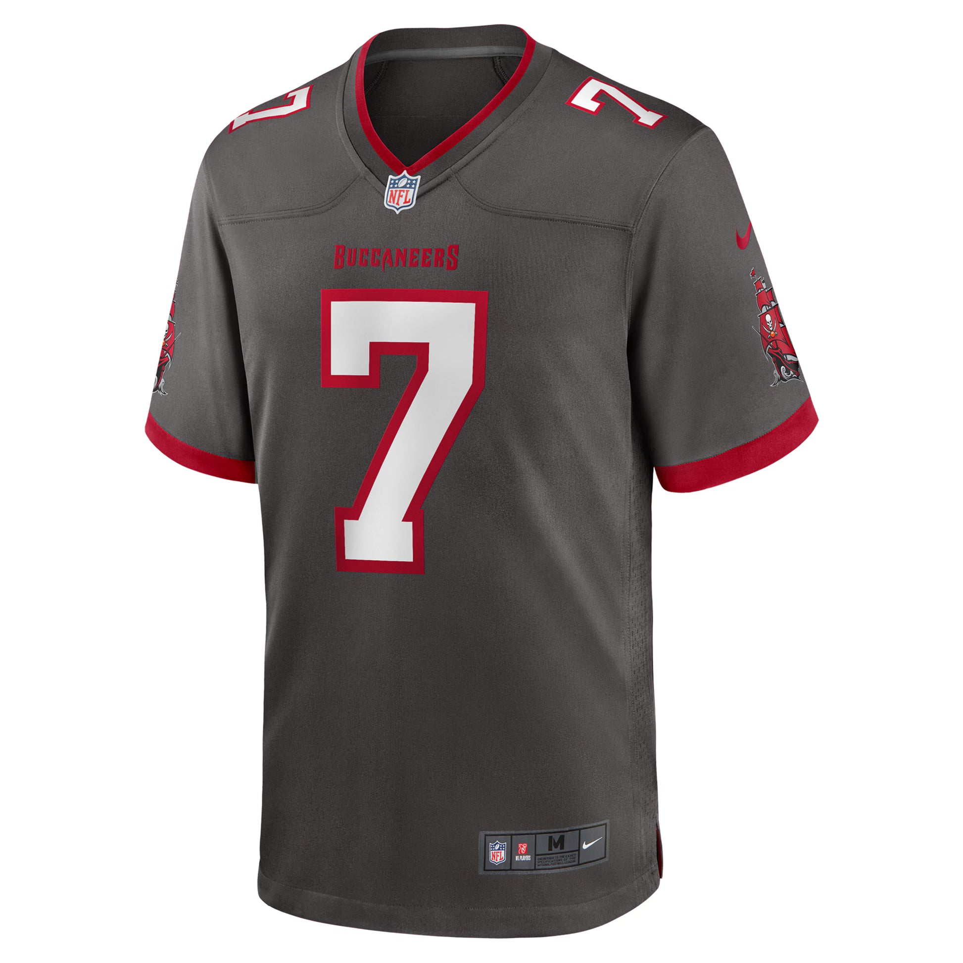Bucky Irving Tampa Bay Buccaneers Nike Alternate Game Jersey -  Pewter