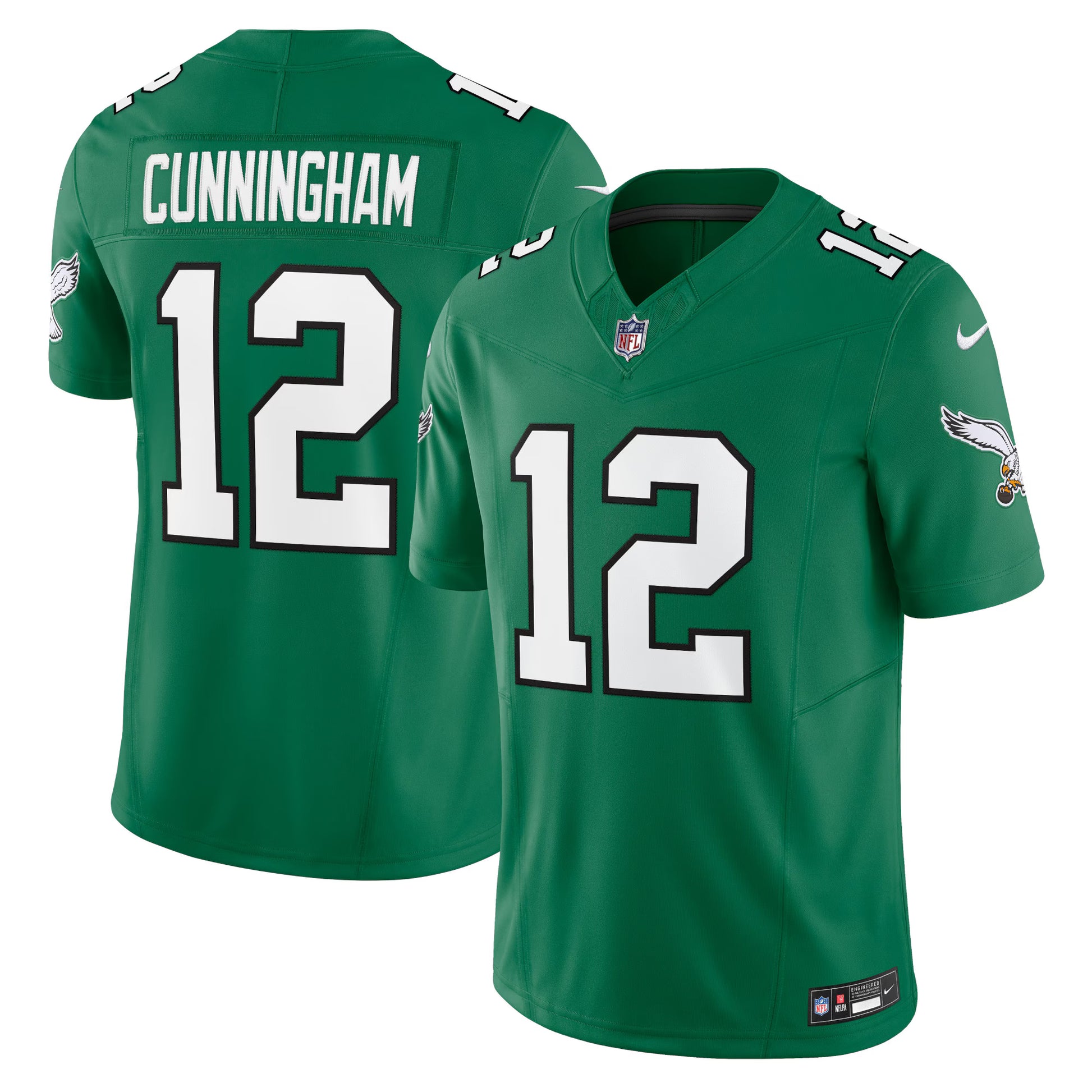 Randall Cunningham Philadelphia Eagles Nike Alternate Vapor F.U.S.E. Limited Jersey - Kelly Green