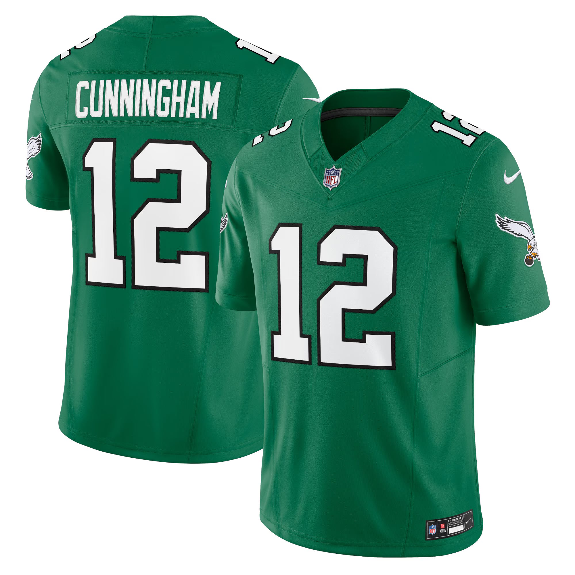 Randall Cunningham Philadelphia Eagles Nike Alternate Vapor F.U.S.E. Limited Jersey - Kelly Green
