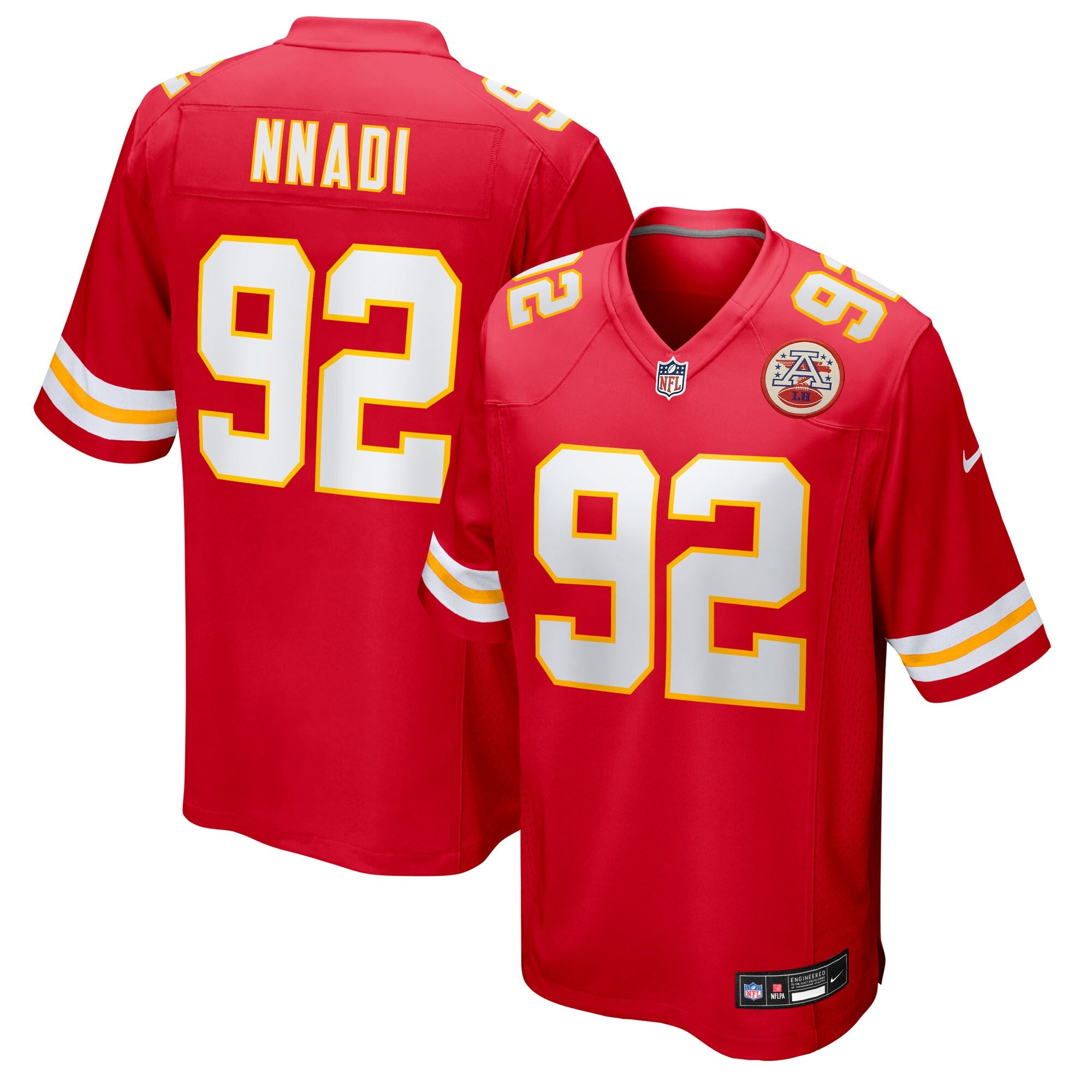Derrick Nnadi Kansas City Chiefs Nike Team Game Jersey -  Red