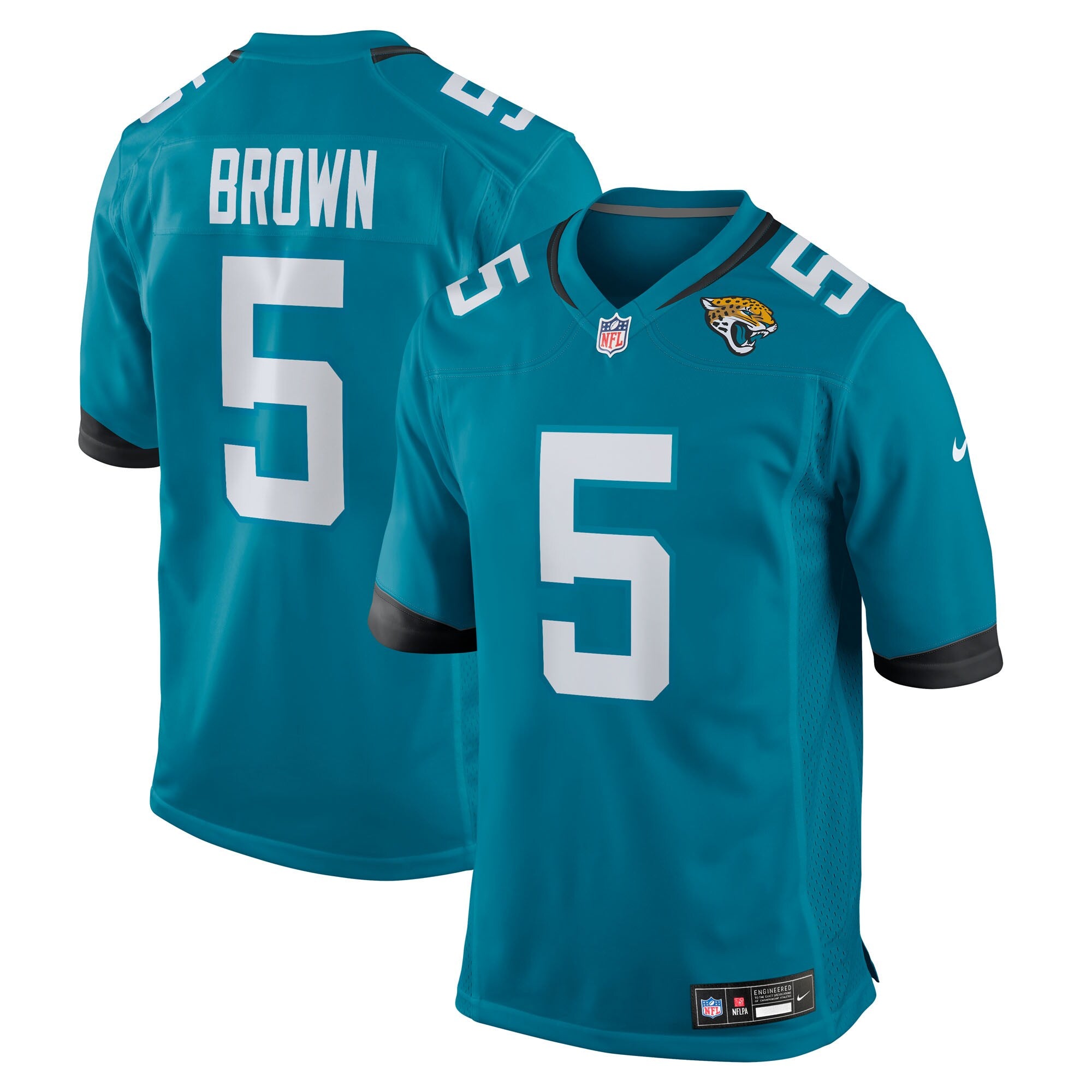 Dyami Brown Jacksonville Jaguars Nike Team Game Jersey -  Teal