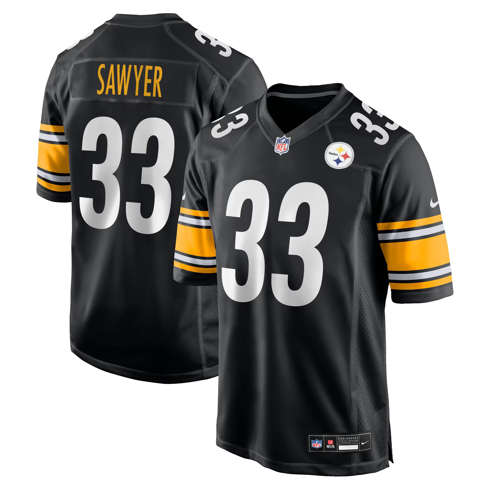 Jack Sawyer Pittsburgh Steelers Nike Team Game Jersey -  Black