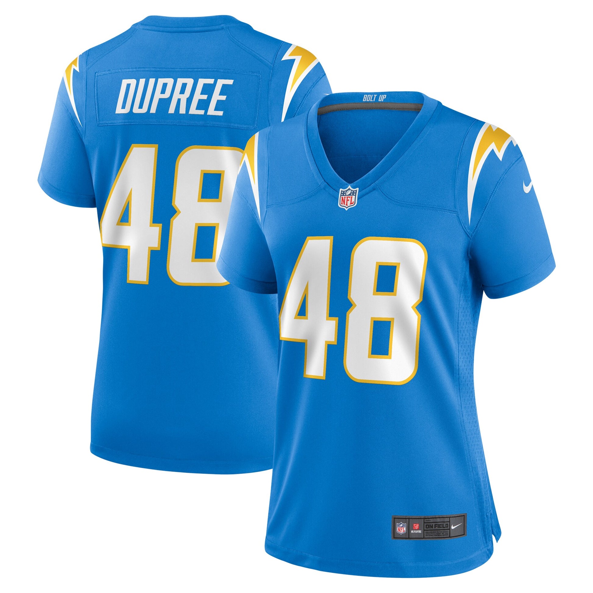 Bud Dupree Los Angeles Chargers Nike Women's Team Game Jersey -  Powder Blue