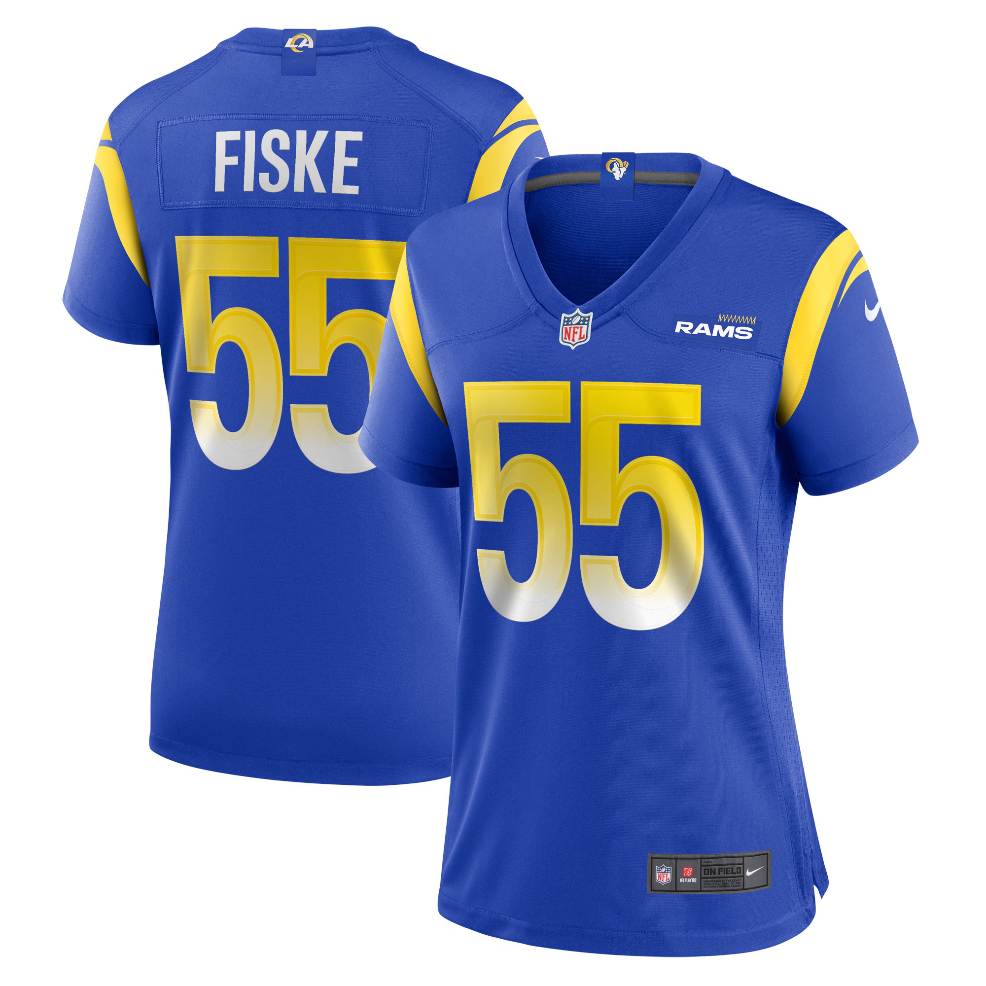 Braden Fiske Los Angeles Rams Nike Women's  Game Jersey -  Royal