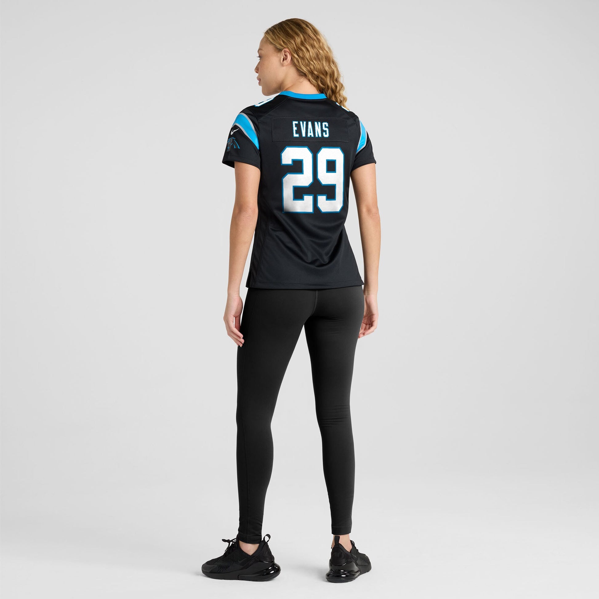 Akayleb Evans Carolina Panthers Nike Women's Team Game Jersey -  Black