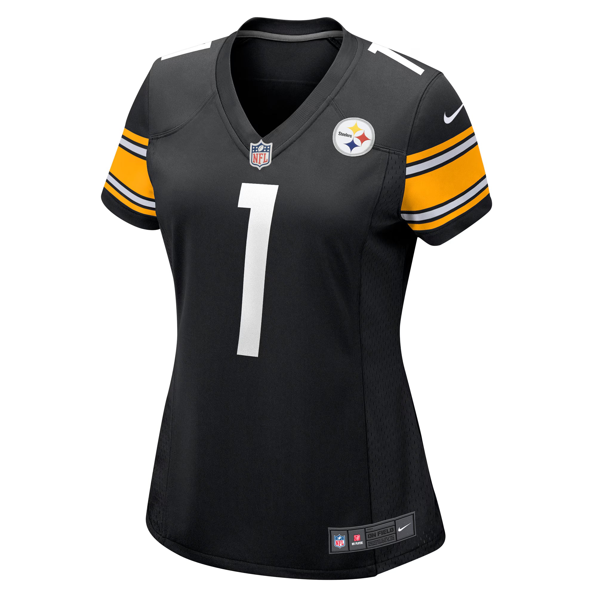 Number 1 Bride Pittsburgh Steelers Nike Women's Game Jersey - Black