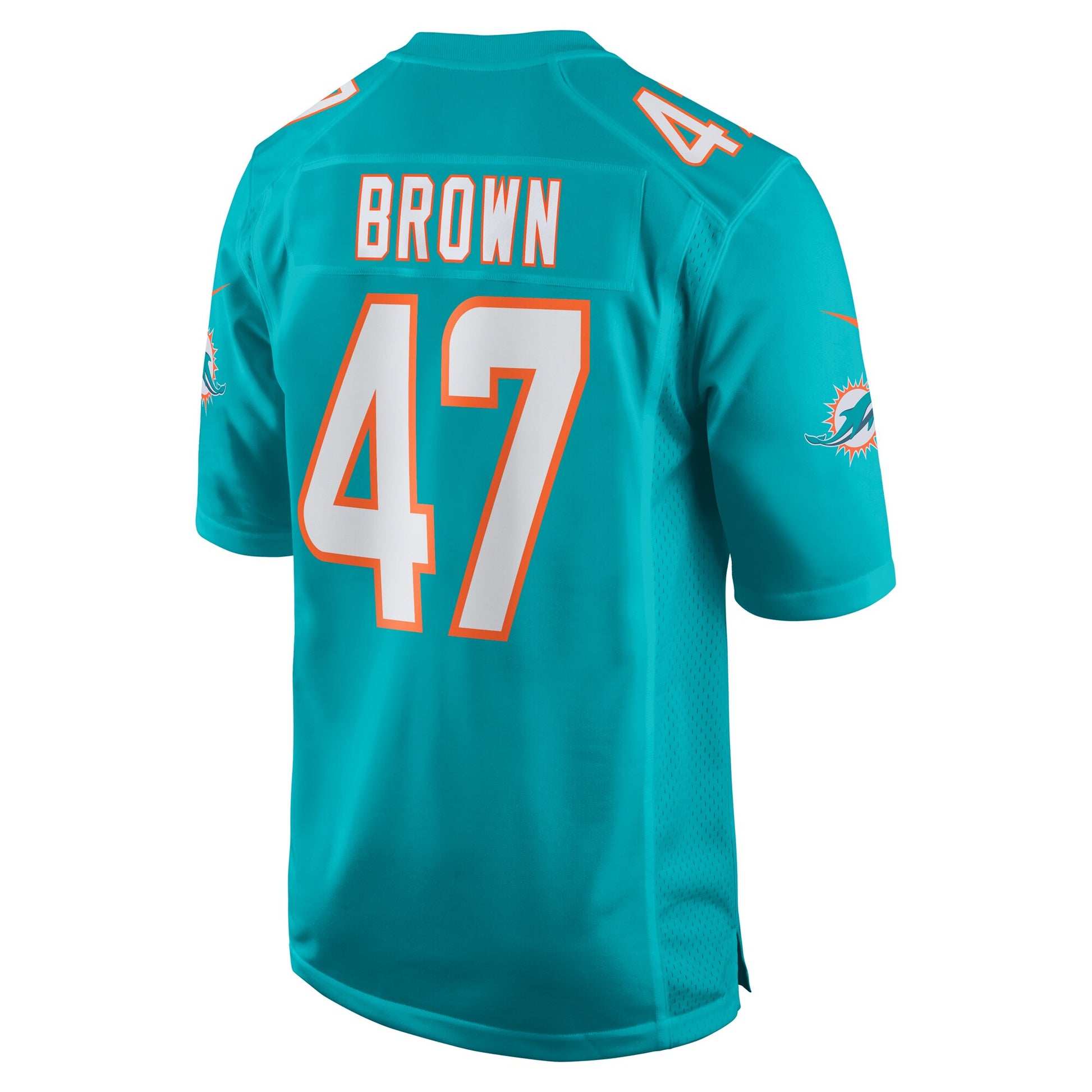 Cam Brown Miami Dolphins Nike  Game Jersey -  Aqua