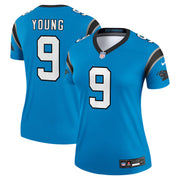 Bryce Young Carolina Panthers Nike Women's Alternate Legend Player Performance Top -  Blue