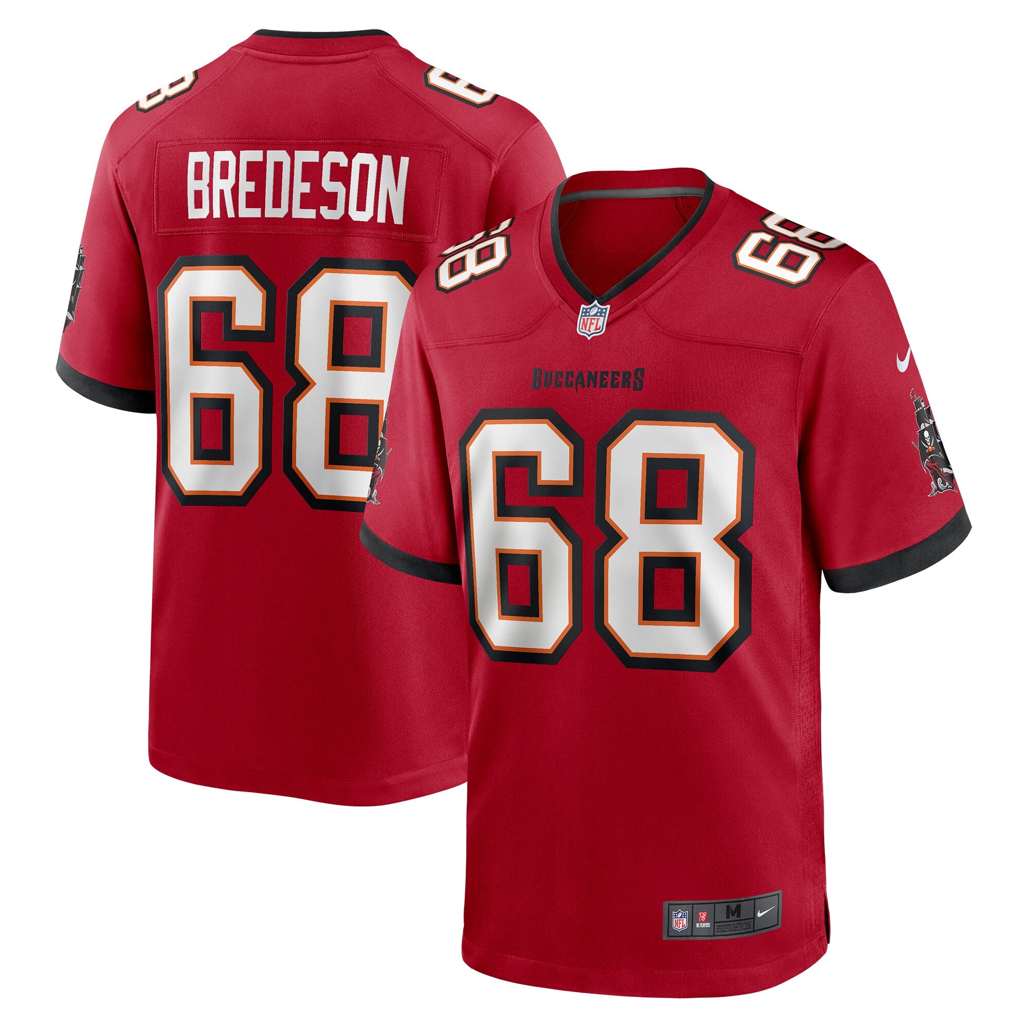Ben Bredeson Tampa Bay Buccaneers Nike  Game Jersey -  Red