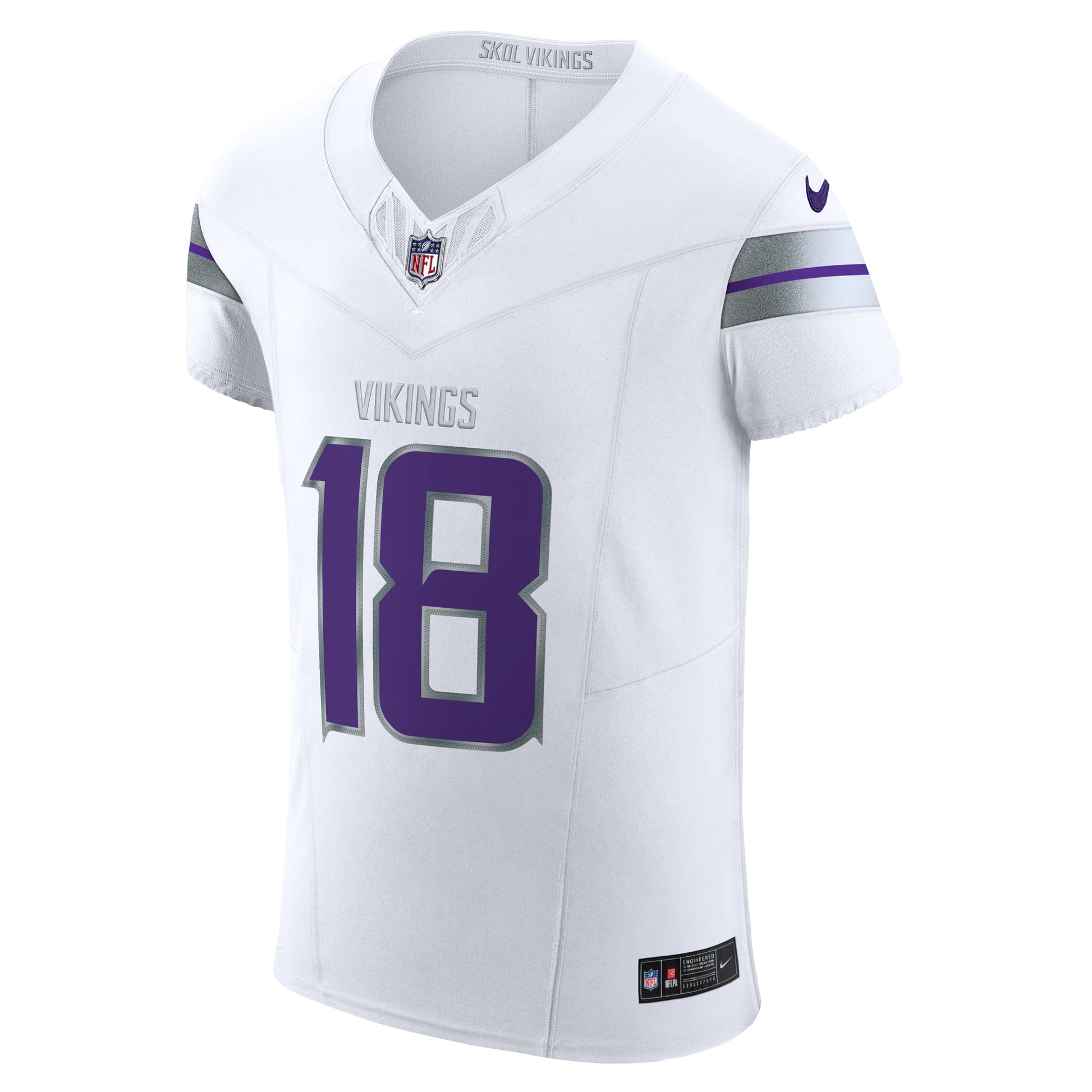 Justin Jefferson Minnesota Vikings Nike Alternate Vapor F.U.S.E. Elite Player Jersey - White