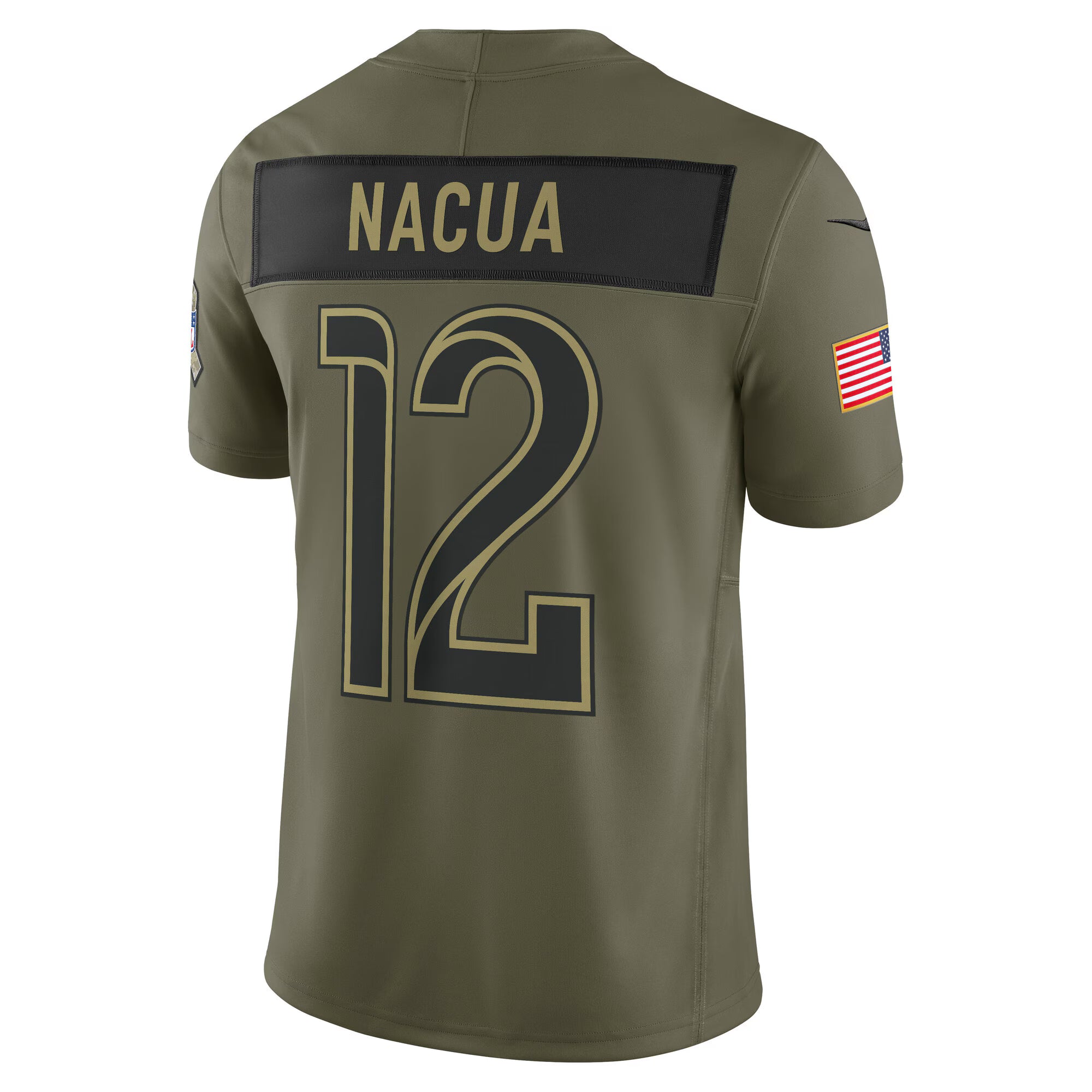 Puka Nacua Los Angeles Rams Nike 2025 Salute to Service Limited Jersey - Olive