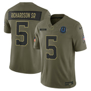 Anthony Richardson Sr. Indianapolis Colts Nike 2025 Salute to Service Limited Jersey - Olive