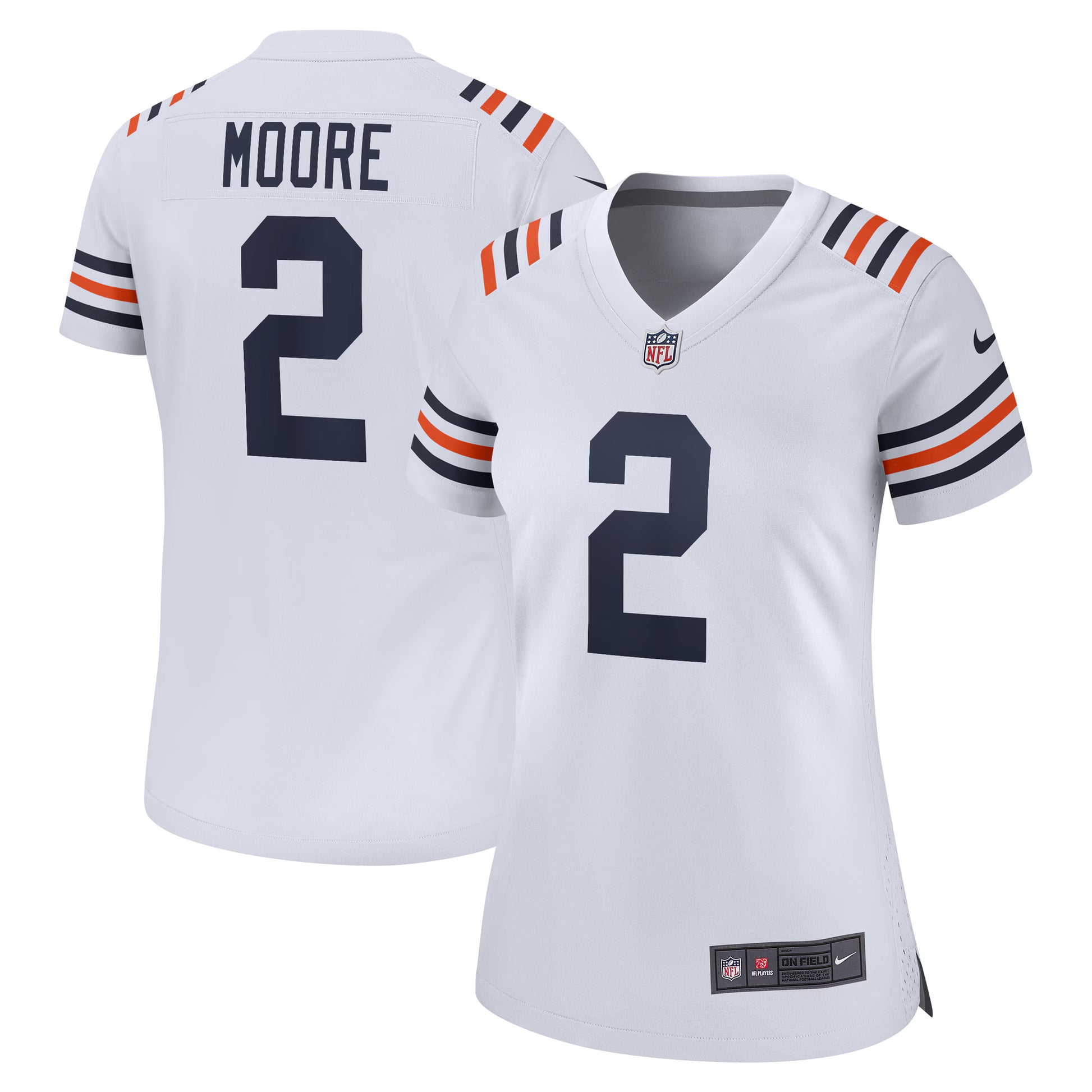 D.J. Moore Chicago Bears Nike Women's Alternate Game Jersey - White