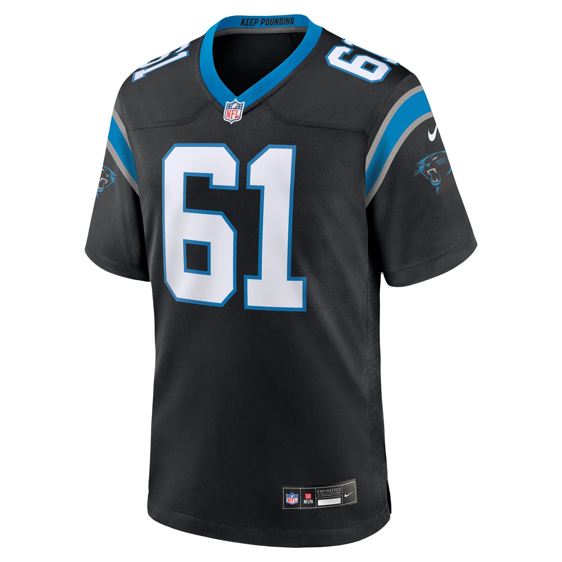 Jarrett Kingston Carolina Panthers Nike  Game Jersey -  Black