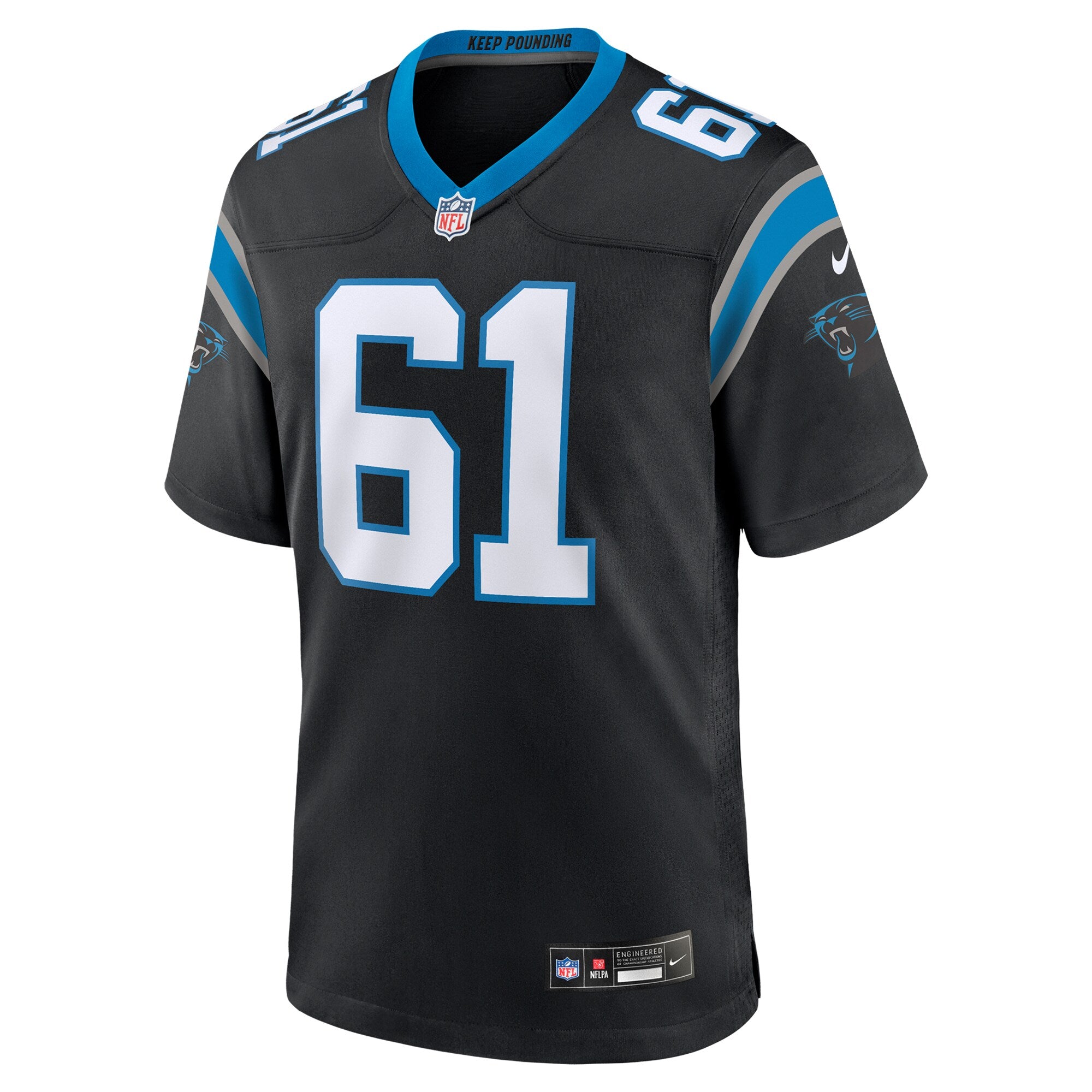 Jarrett Kingston Carolina Panthers Nike  Game Jersey -  Black