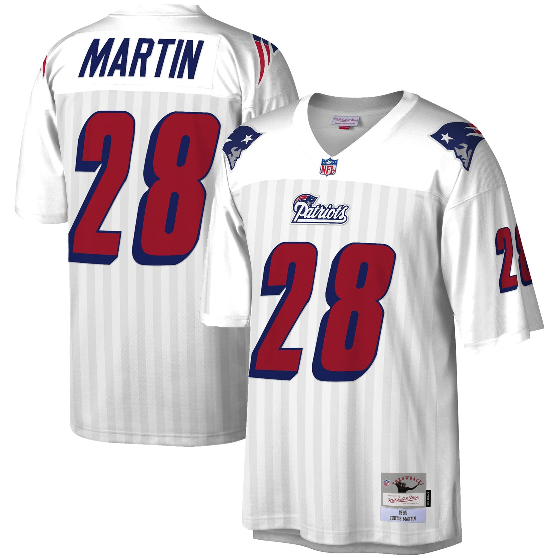 Curtis Martin New England Patriots Mitchell &amp; Ness Legacy Replica Jersey - White