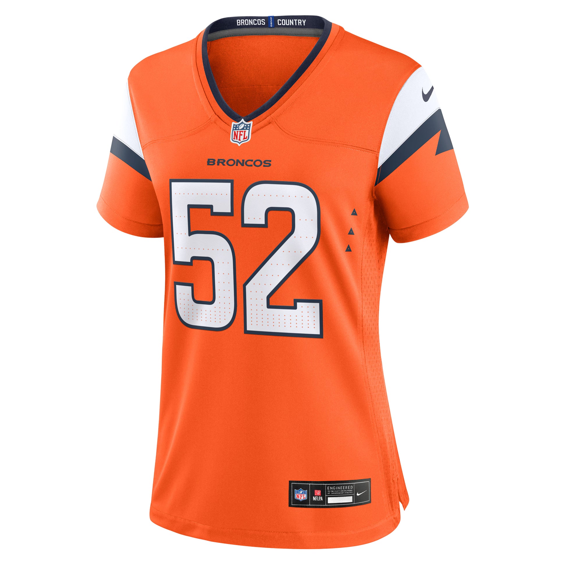 Jonah Elliss Denver Broncos Nike Women's Team Game Jersey -  Orange