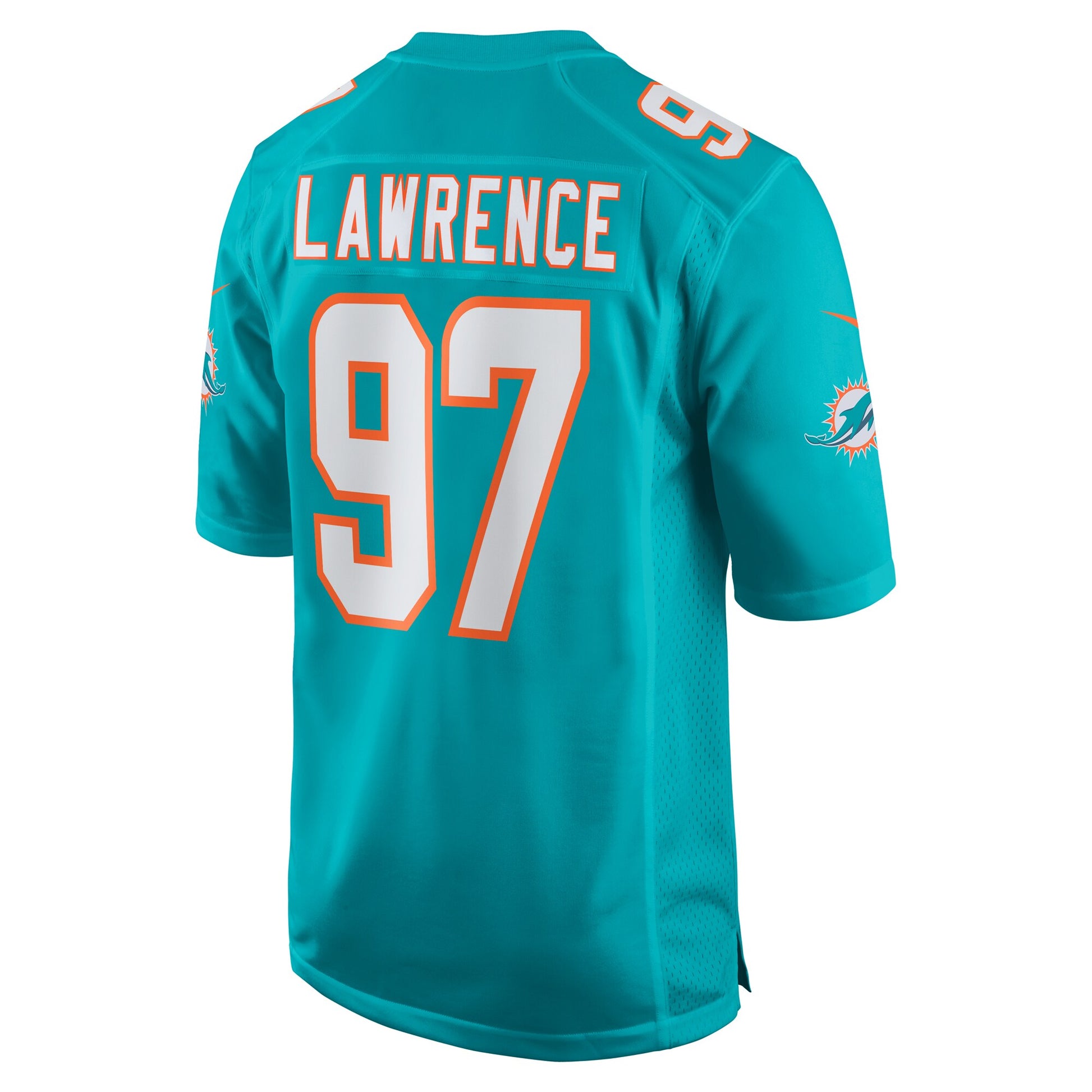Rashard Lawrence Miami Dolphins Nike Team Game Jersey -  Aqua
