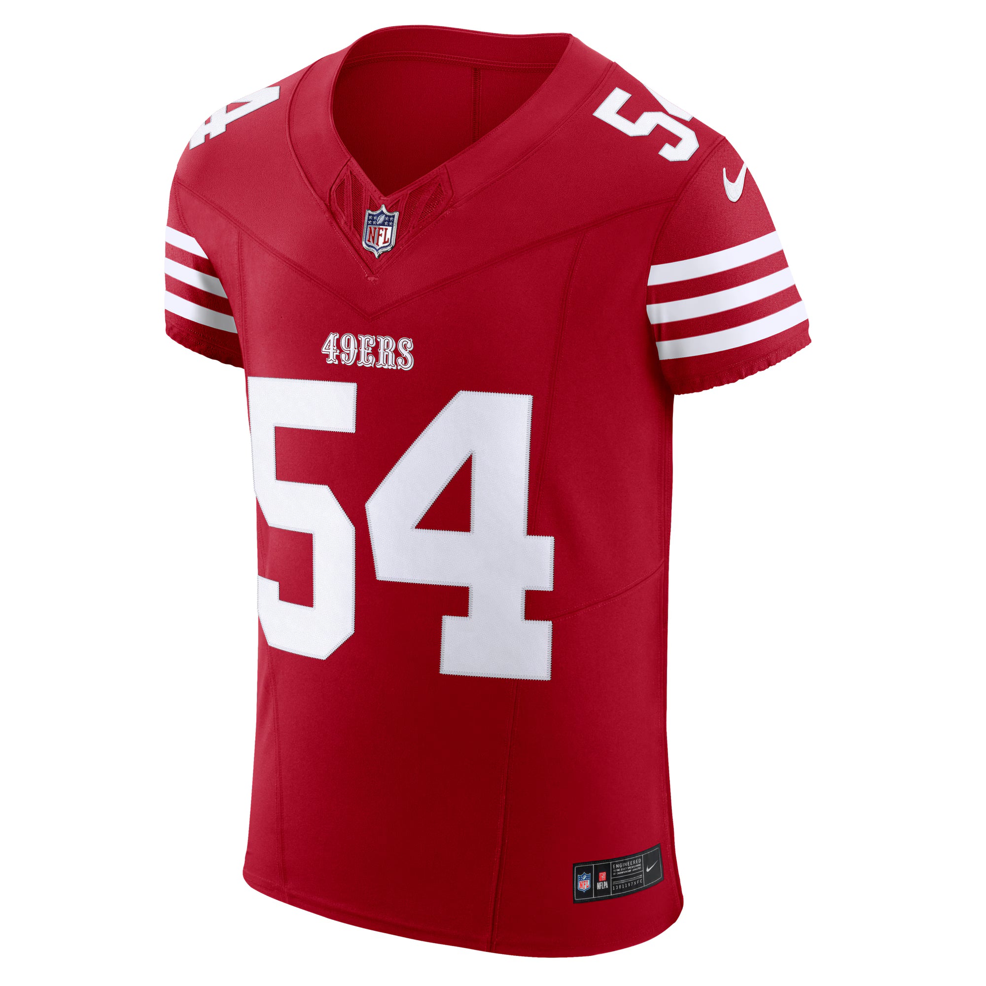 Fred Warner San Francisco 49ers Nike  Vapor F.U.S.E. Elite Jersey - Scarlet