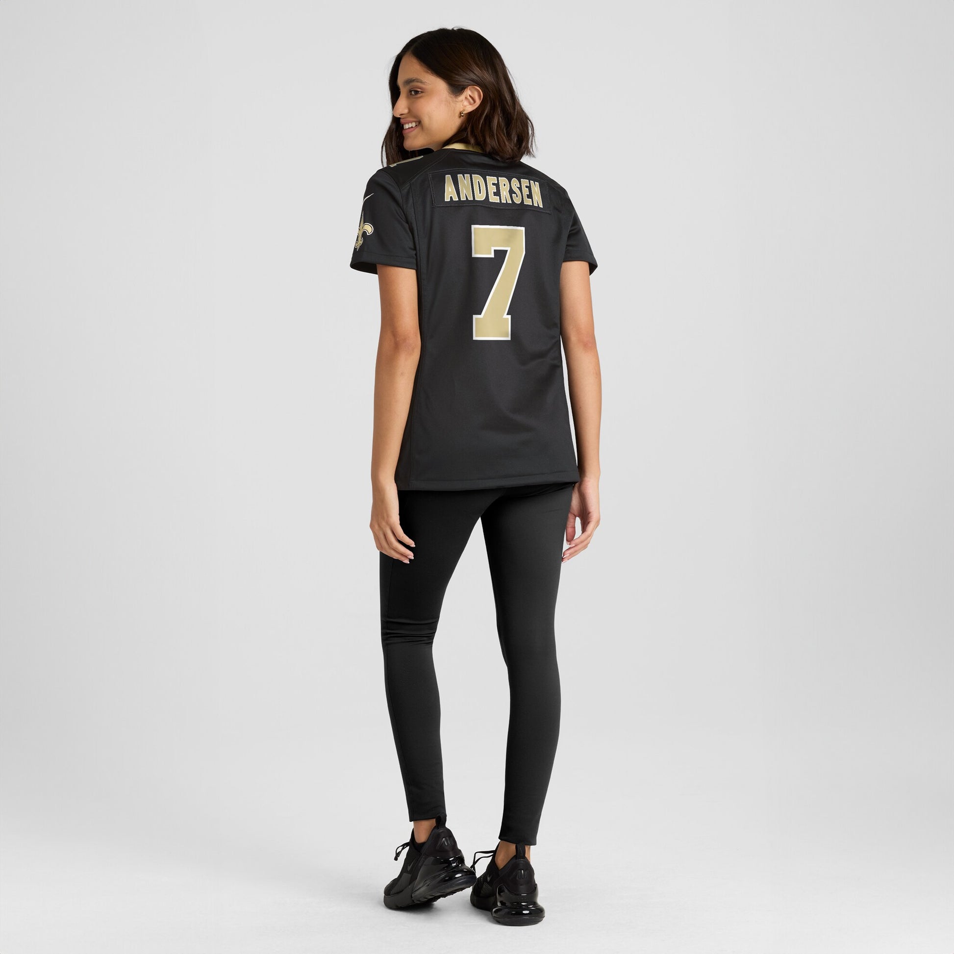 Morten Andersen New Orleans Saints Nike Women's Game Retired Player Jersey - Black