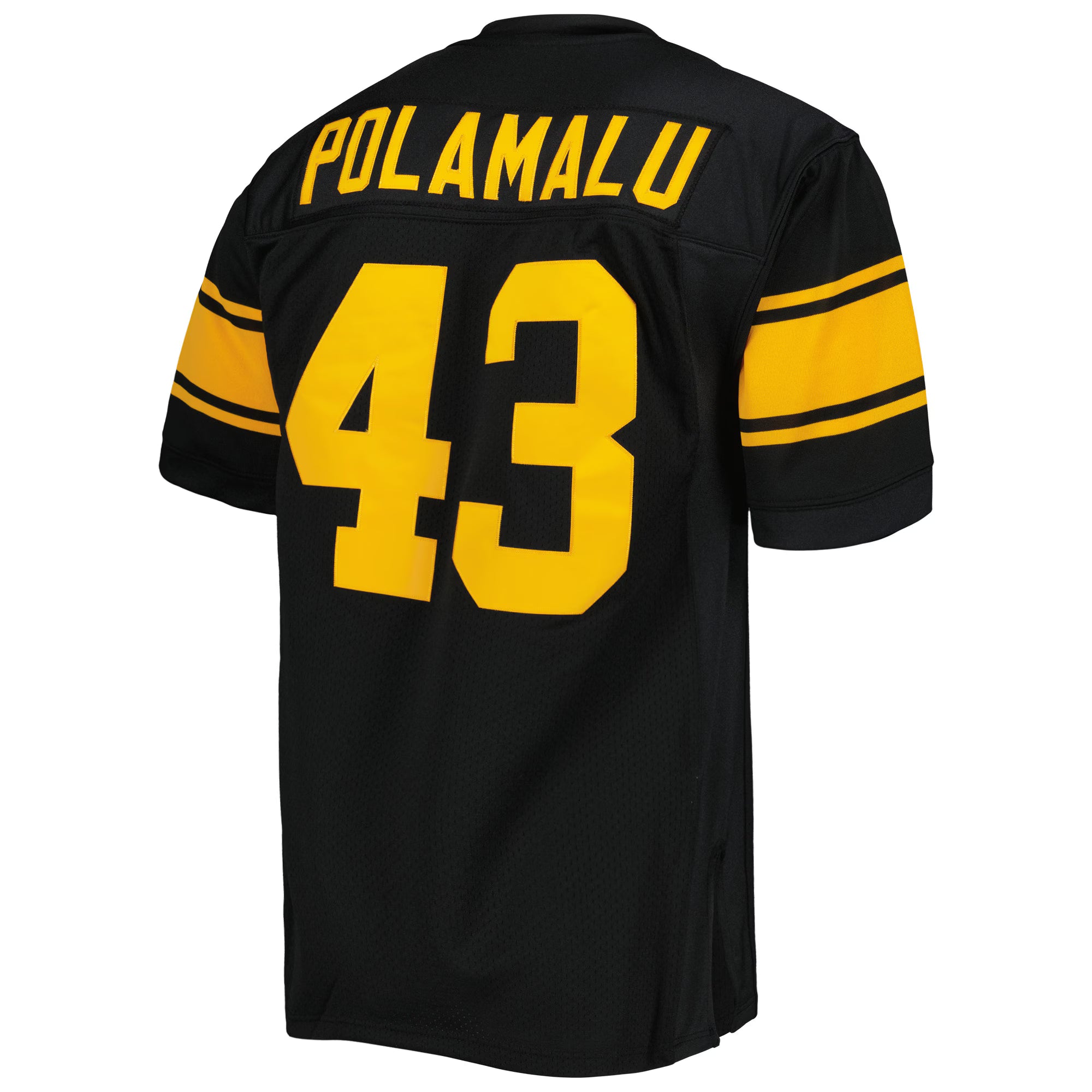 Troy Polamalu Pittsburgh Steelers 2008 Mitchell &amp; Ness Authentic Throwback Retired Player Jersey - Black