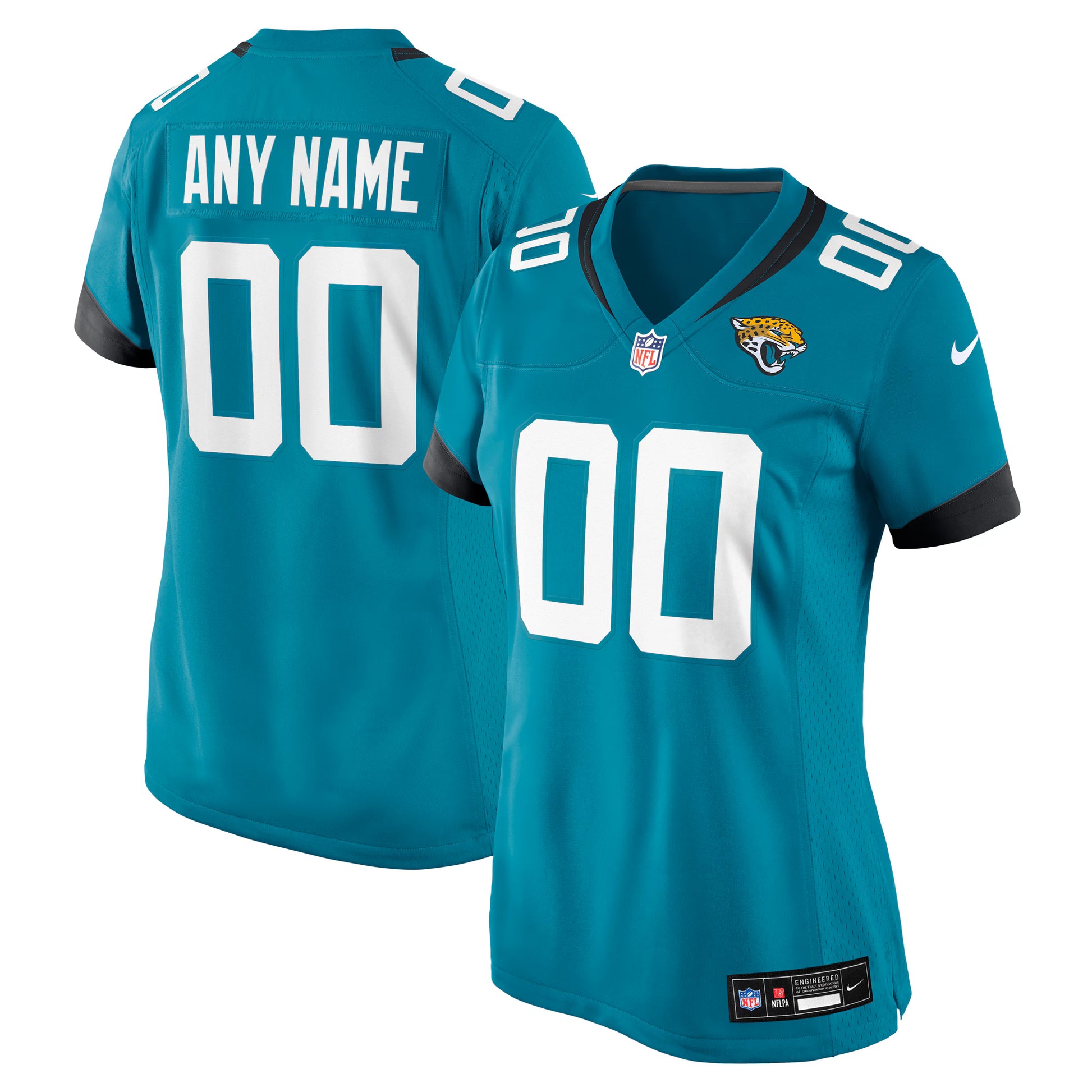 Jacksonville Jaguars Nike Women's Custom Team Jersey - Teal