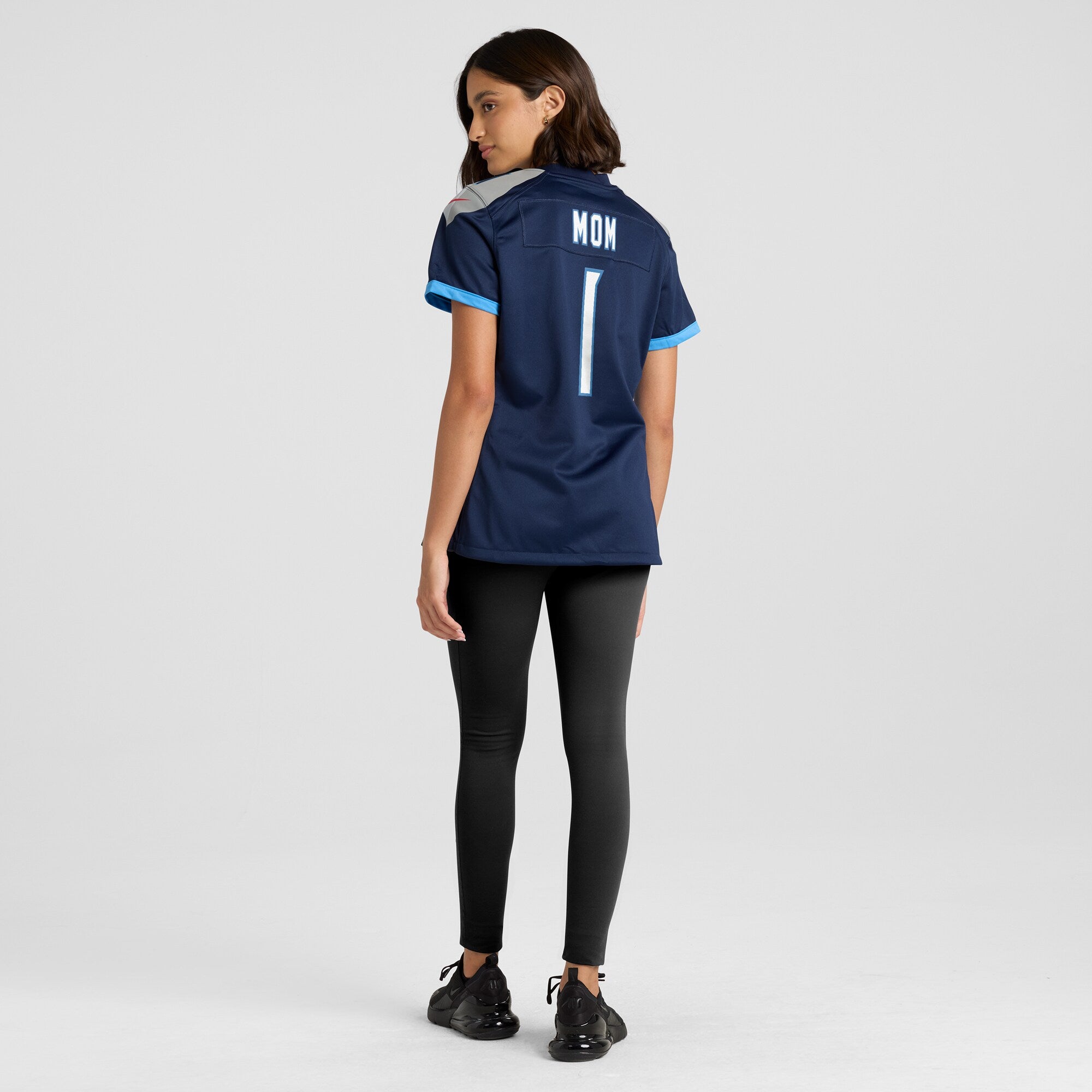 Number 1 Mom Tennessee Titans Nike Women's Game Jersey - Navy