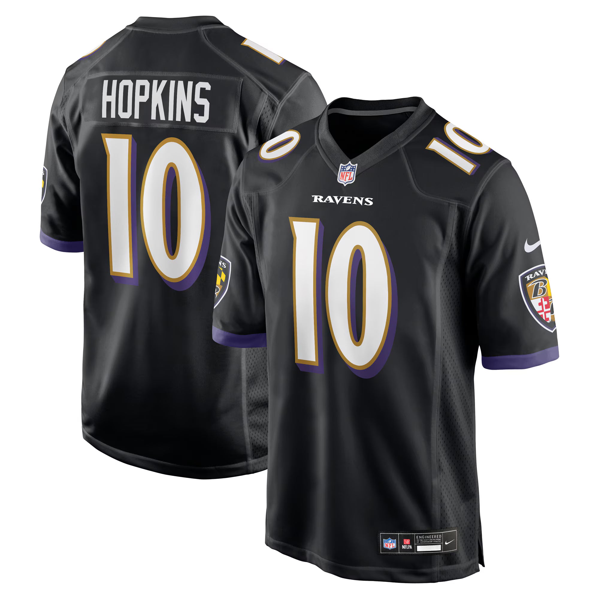 DeAndre Hopkins Baltimore Ravens Nike Alternate Game Jersey -  Black