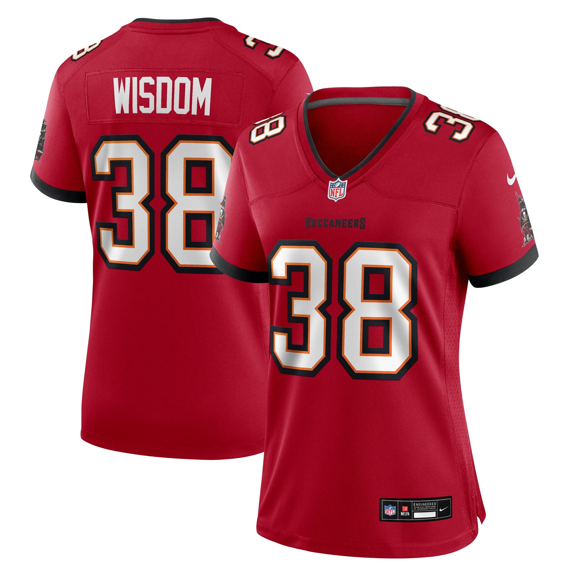 Rashad Wisdom Tampa Bay Buccaneers Nike Women's Team Game Jersey -  Red