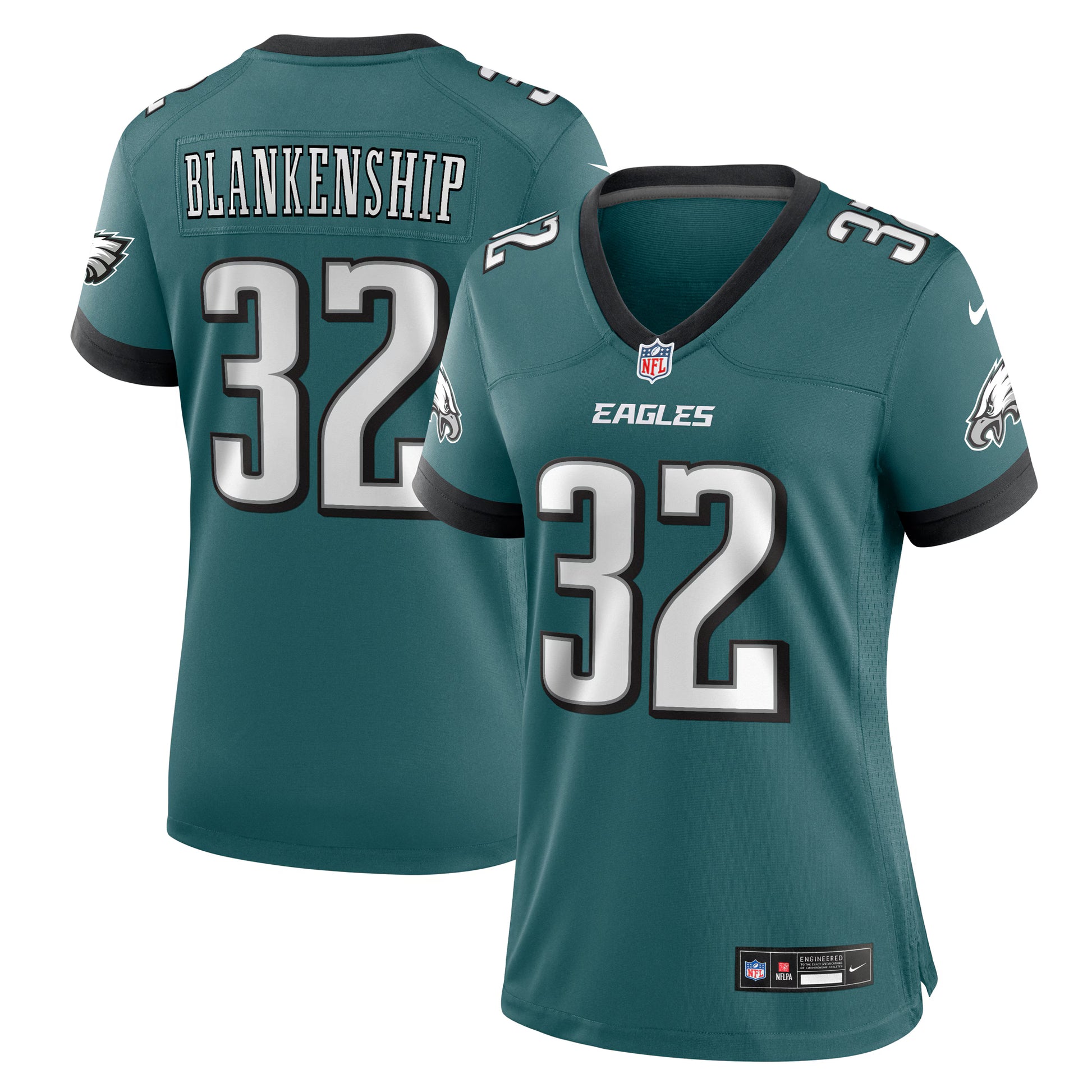 Reed Blankenship Philadelphia Eagles Nike Women's Team Game Jersey - Midnight Green