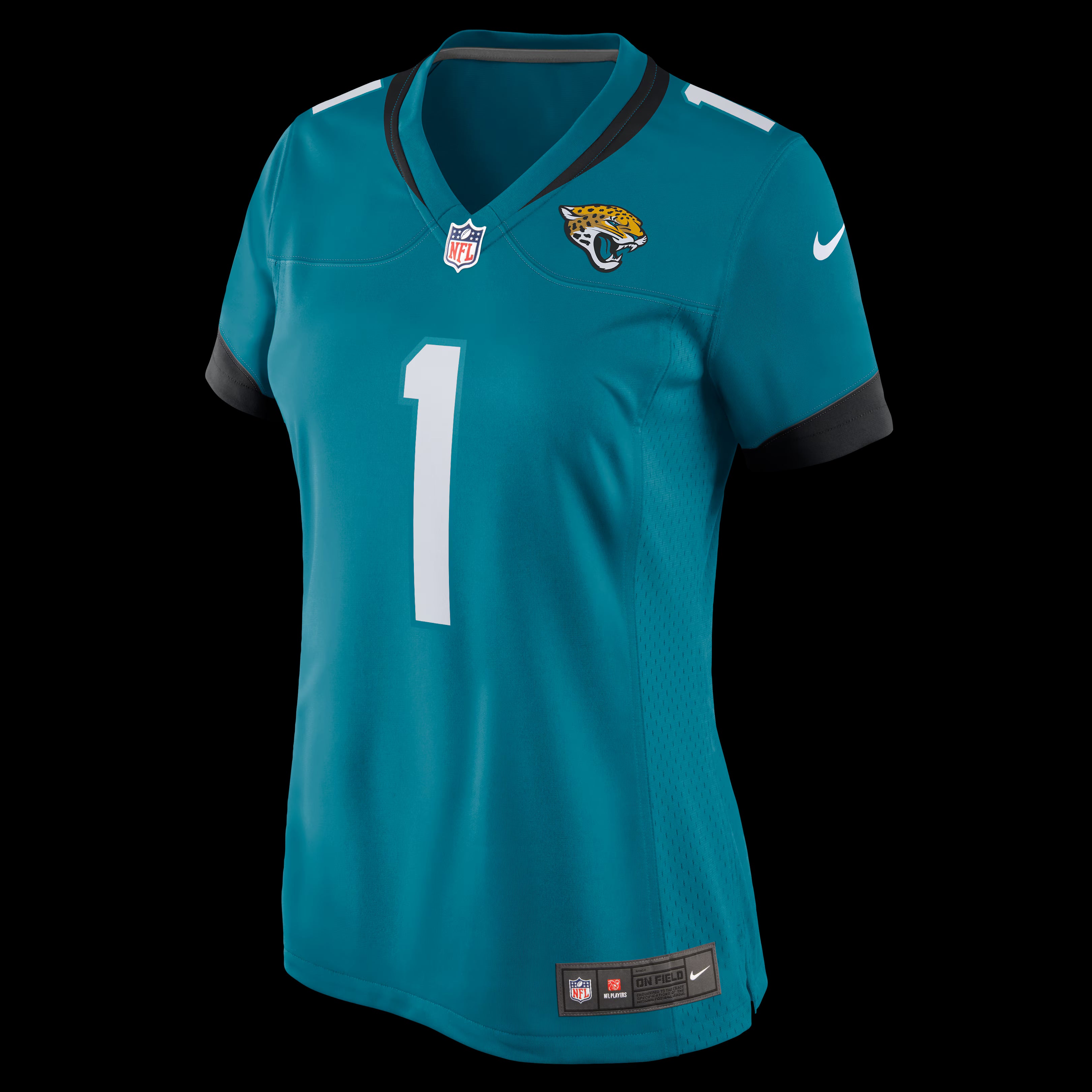 Number 1 Bride Jacksonville Jaguars Nike Women's Game Jersey - Teal