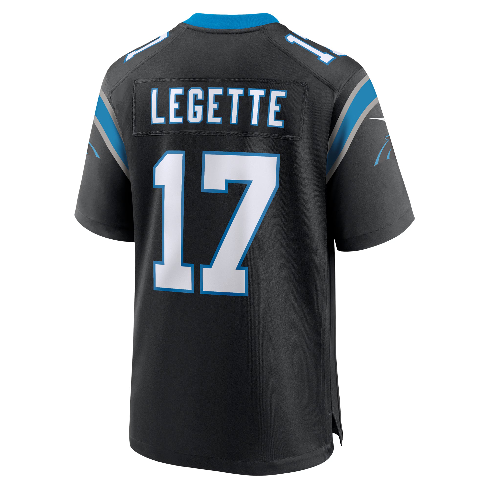 Xavier Legette Carolina Panthers Nike 2024 NFL First Round Pick Game Player Jersey - Black