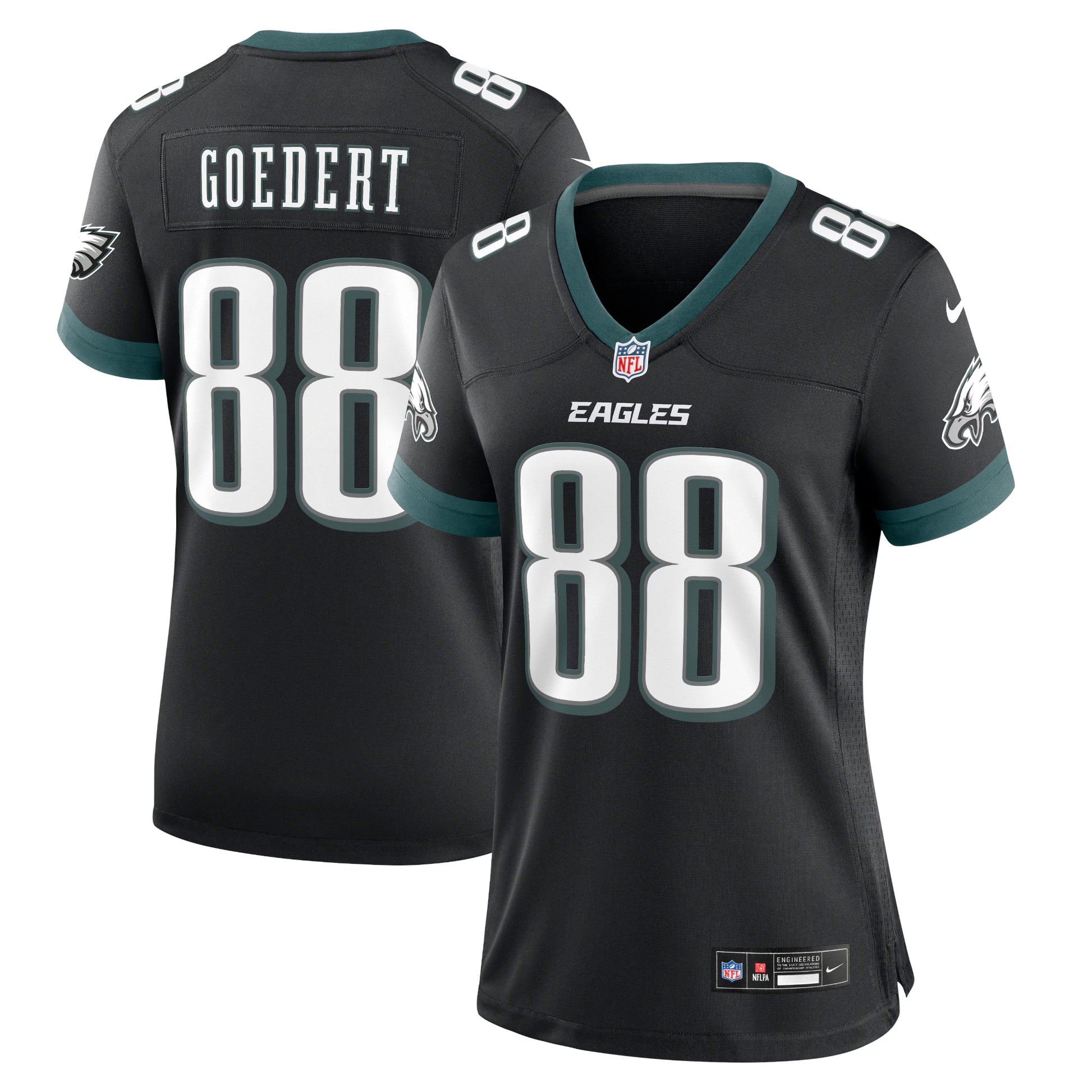 Dallas Goedert Philadelphia Eagles Nike Women's Alternate Game Jersey - Black
