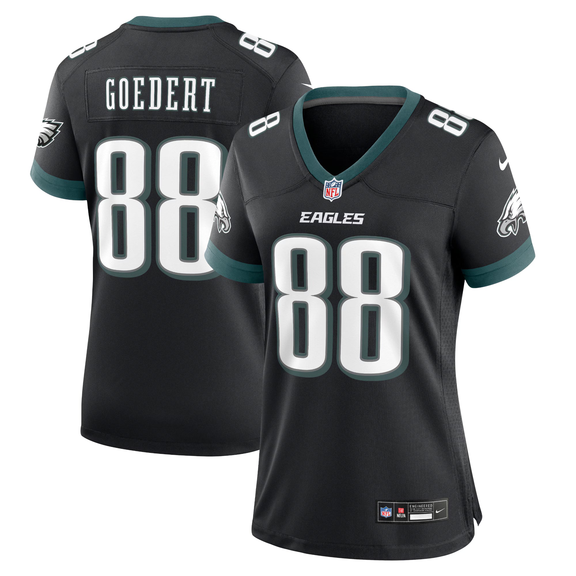Dallas Goedert Philadelphia Eagles Nike Women's Alternate Game Jersey - Black