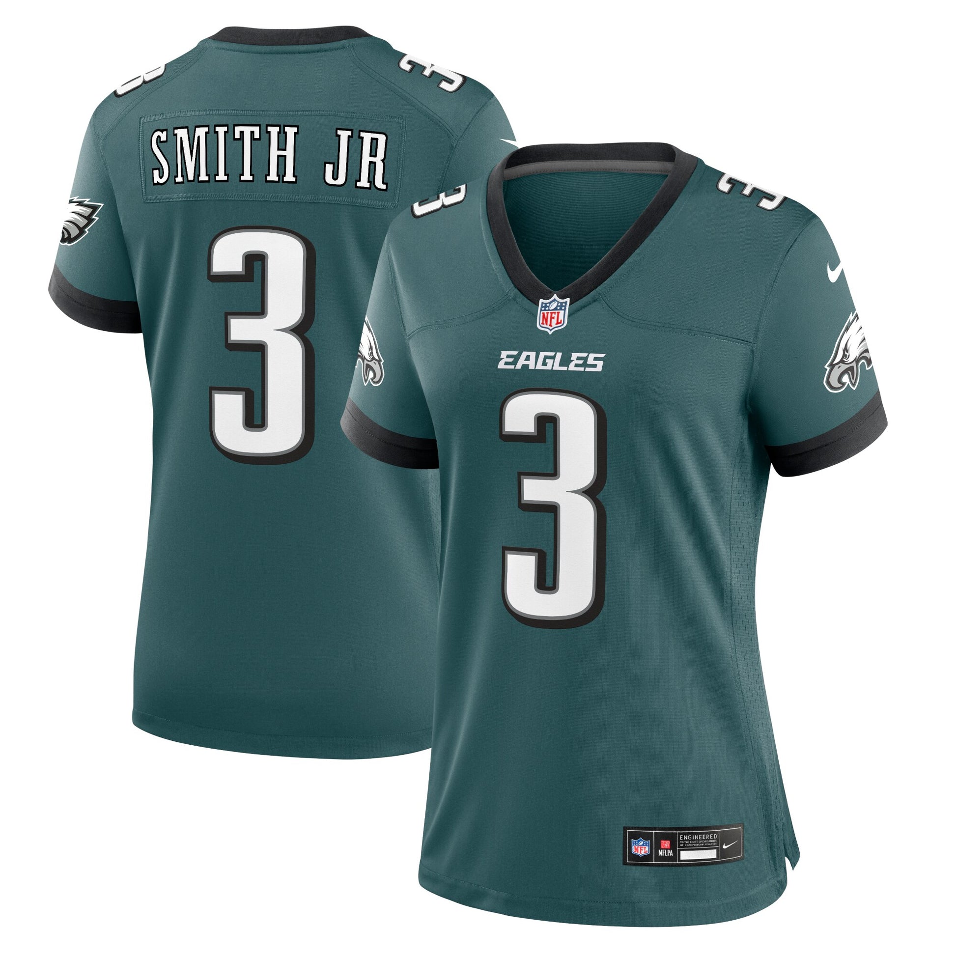Nolan Smith Philadelphia Eagles Nike Women's Team Game Jersey - Midnight Green