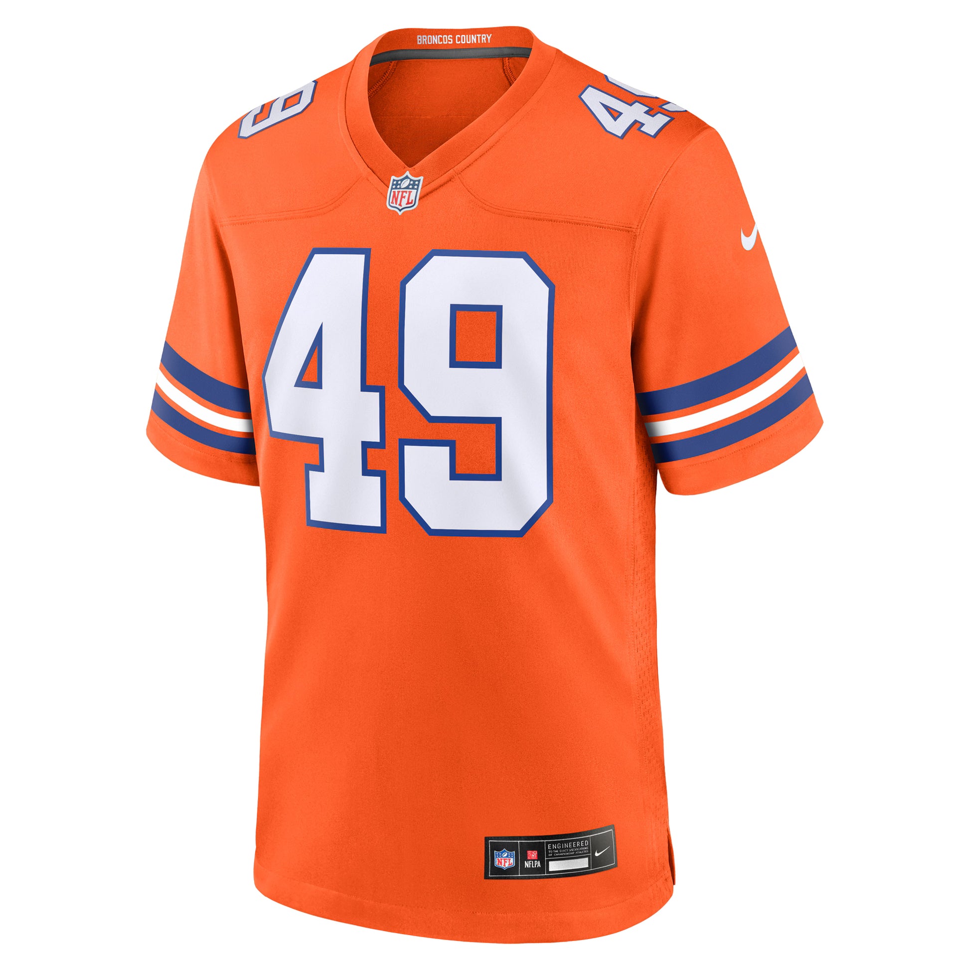 Dennis Smith Denver Broncos Nike Retired Player Alternate Game Jersey - Orange