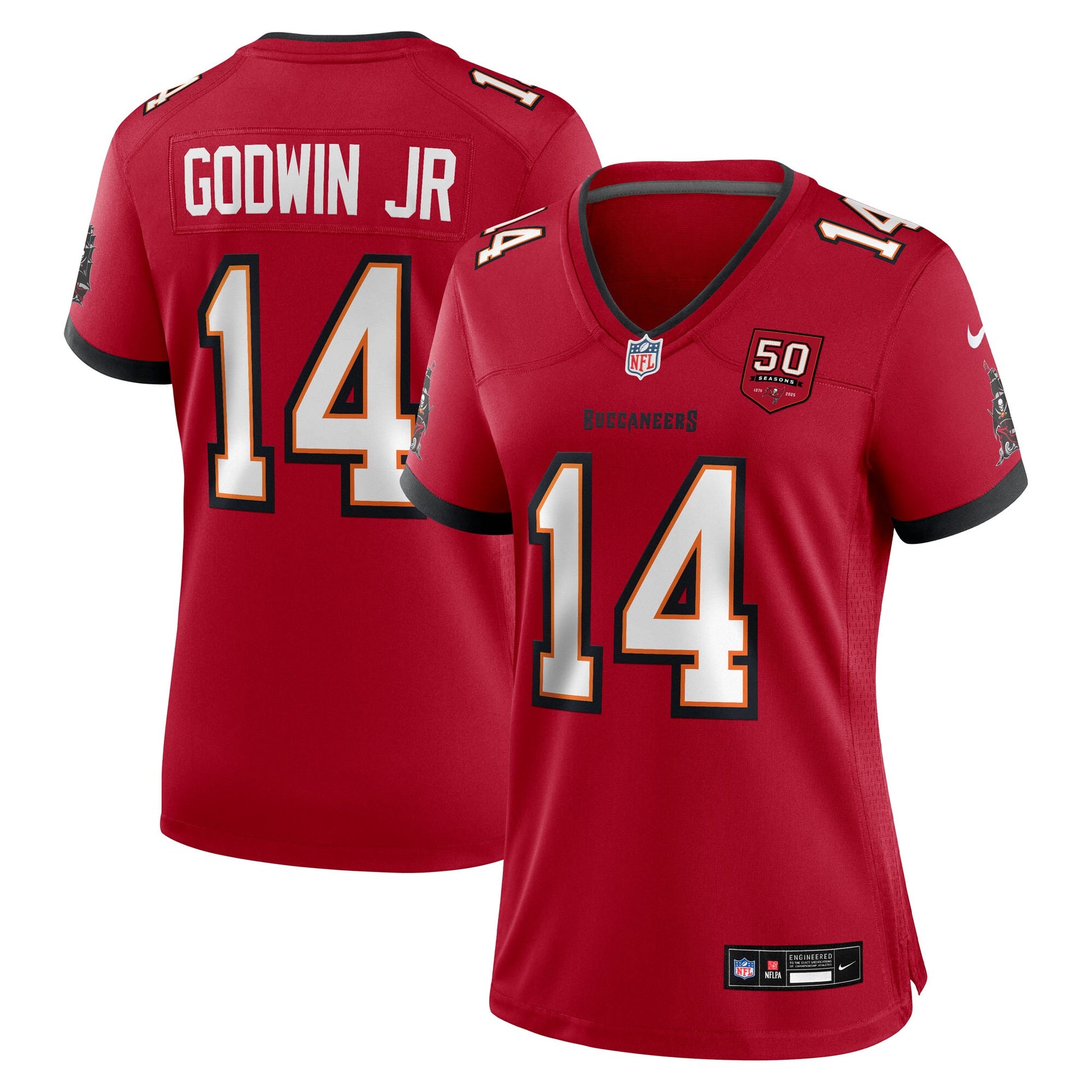 Chris Godwin Jr. Tampa Bay Buccaneers Nike Women's 50th Season Team Game Jersey - Red