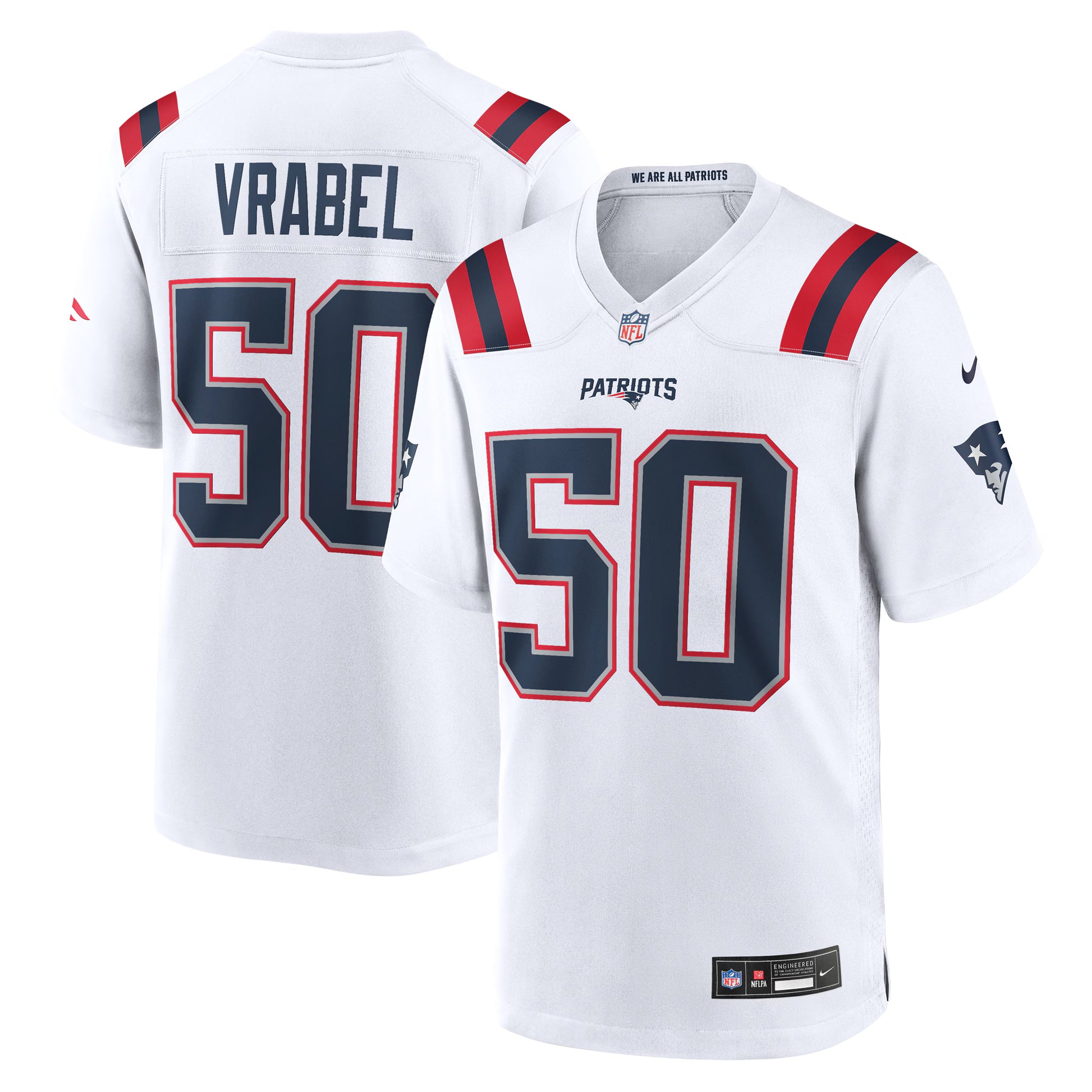 Mike Vrabel New England Patriots Nike Retired Player Game Jersey -  White