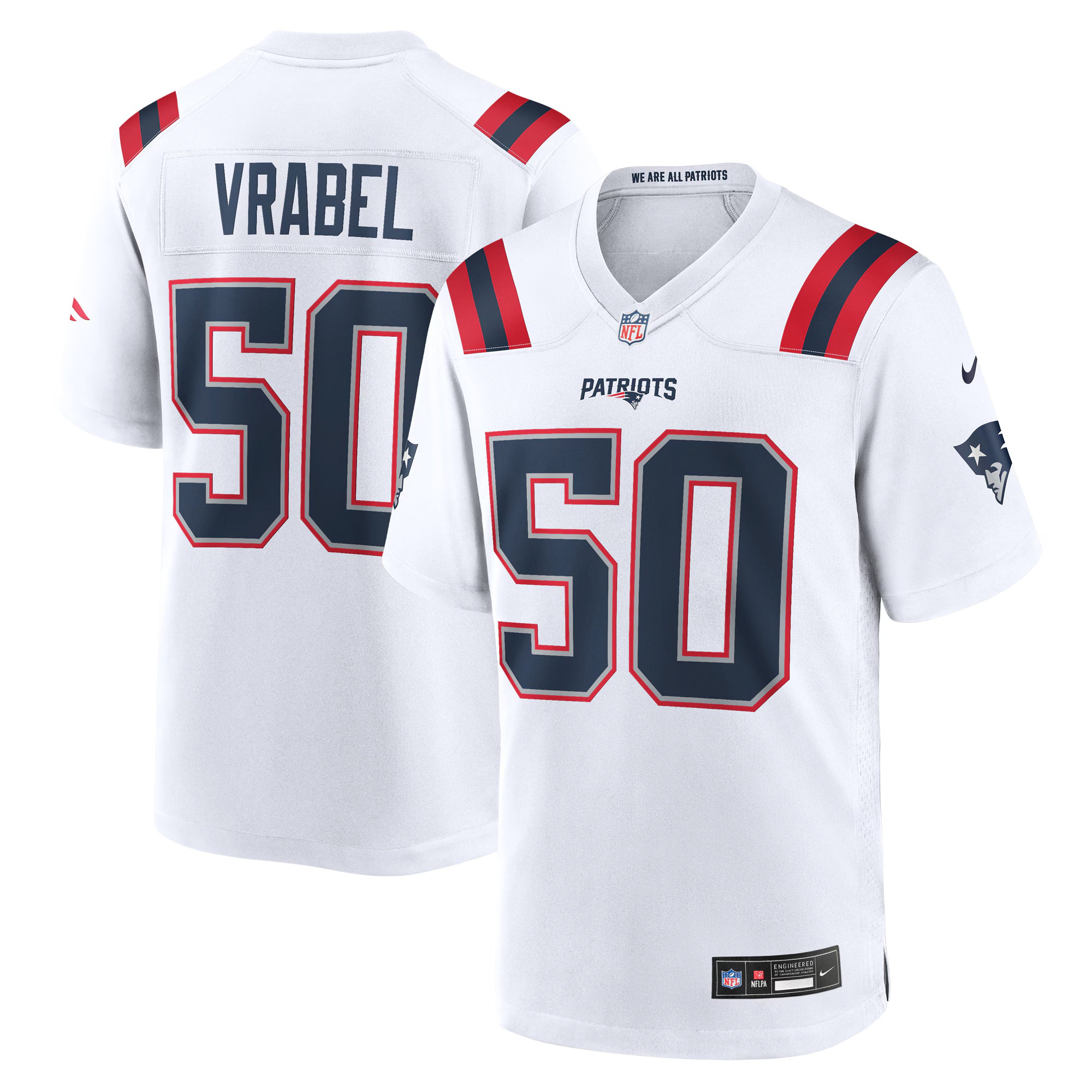Mike Vrabel New England Patriots Nike Retired Player Game Jersey -  White