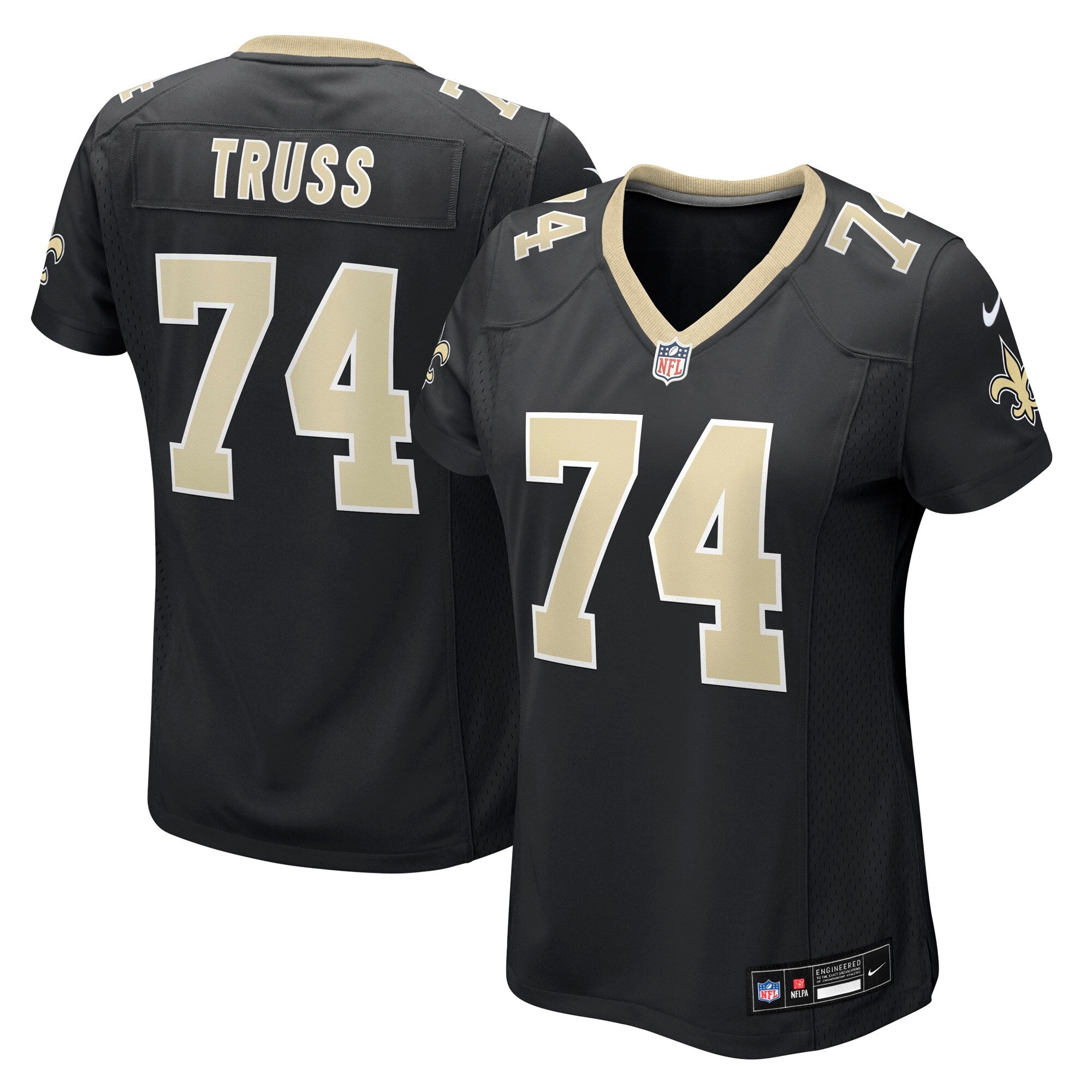 Xavier Truss New Orleans Saints Nike Women's Team Game Jersey -  Black